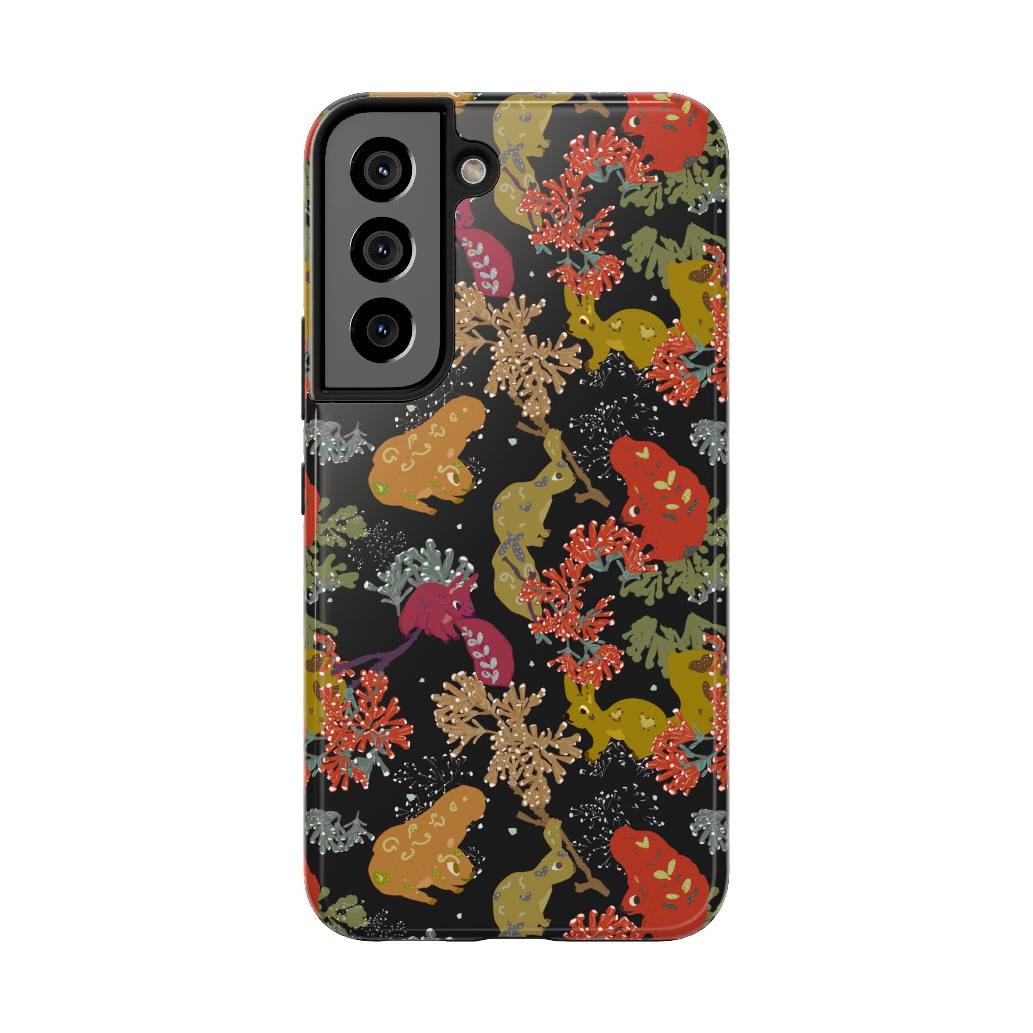 Playful Squirrels Tough Phone Case Black