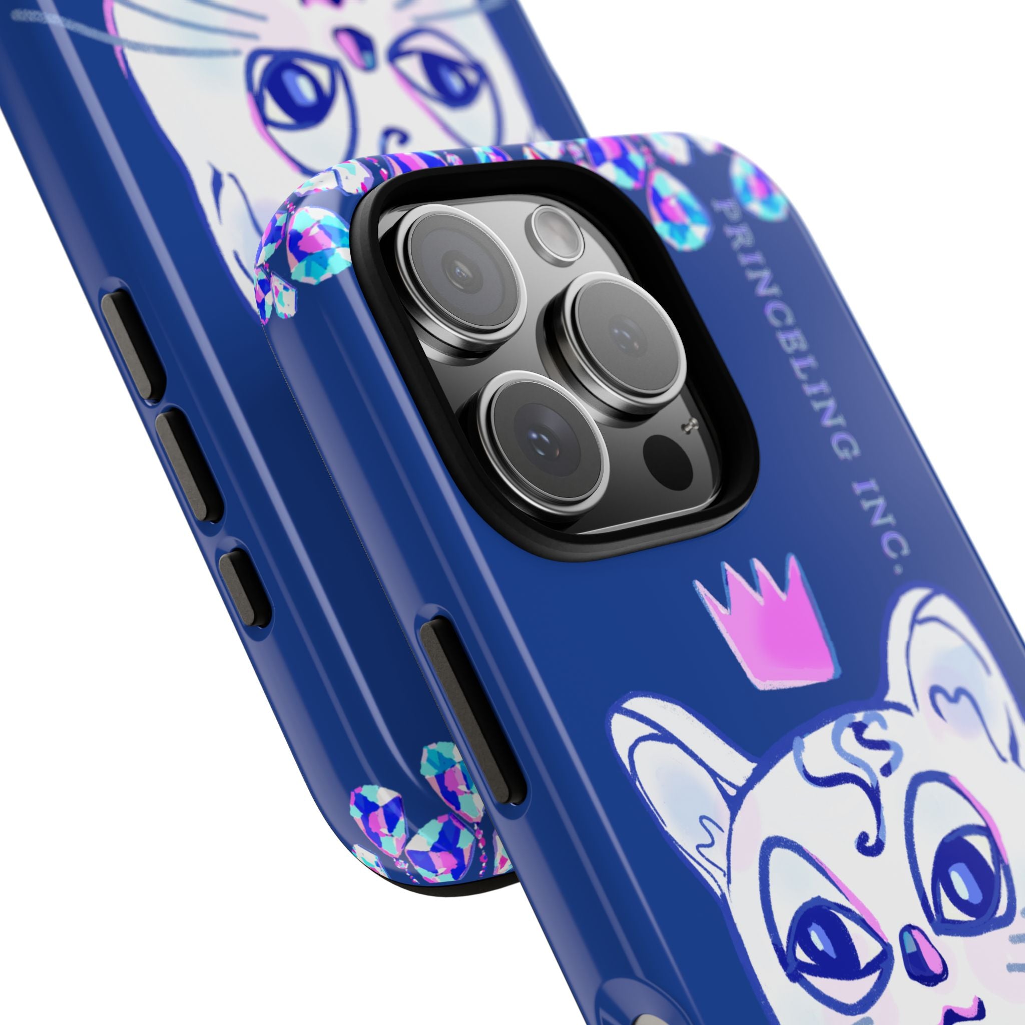 His Meowjesty iPhone Case – Indigo Cat Royalty