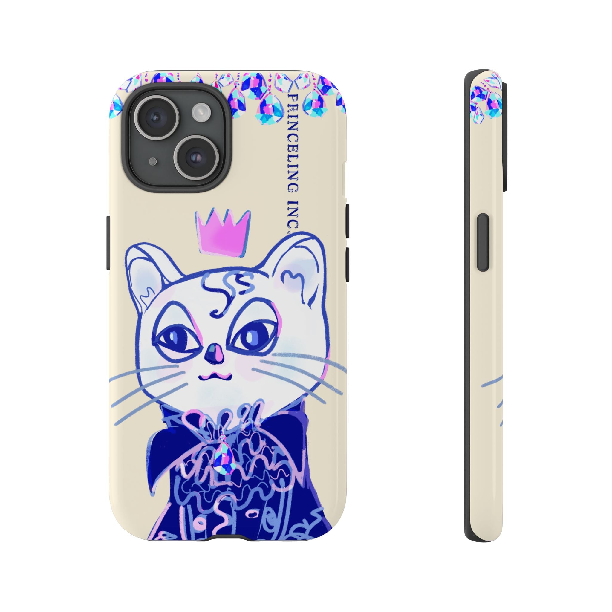 His Meowjesty iPhone Case – Soft Yellow Cat Royalty