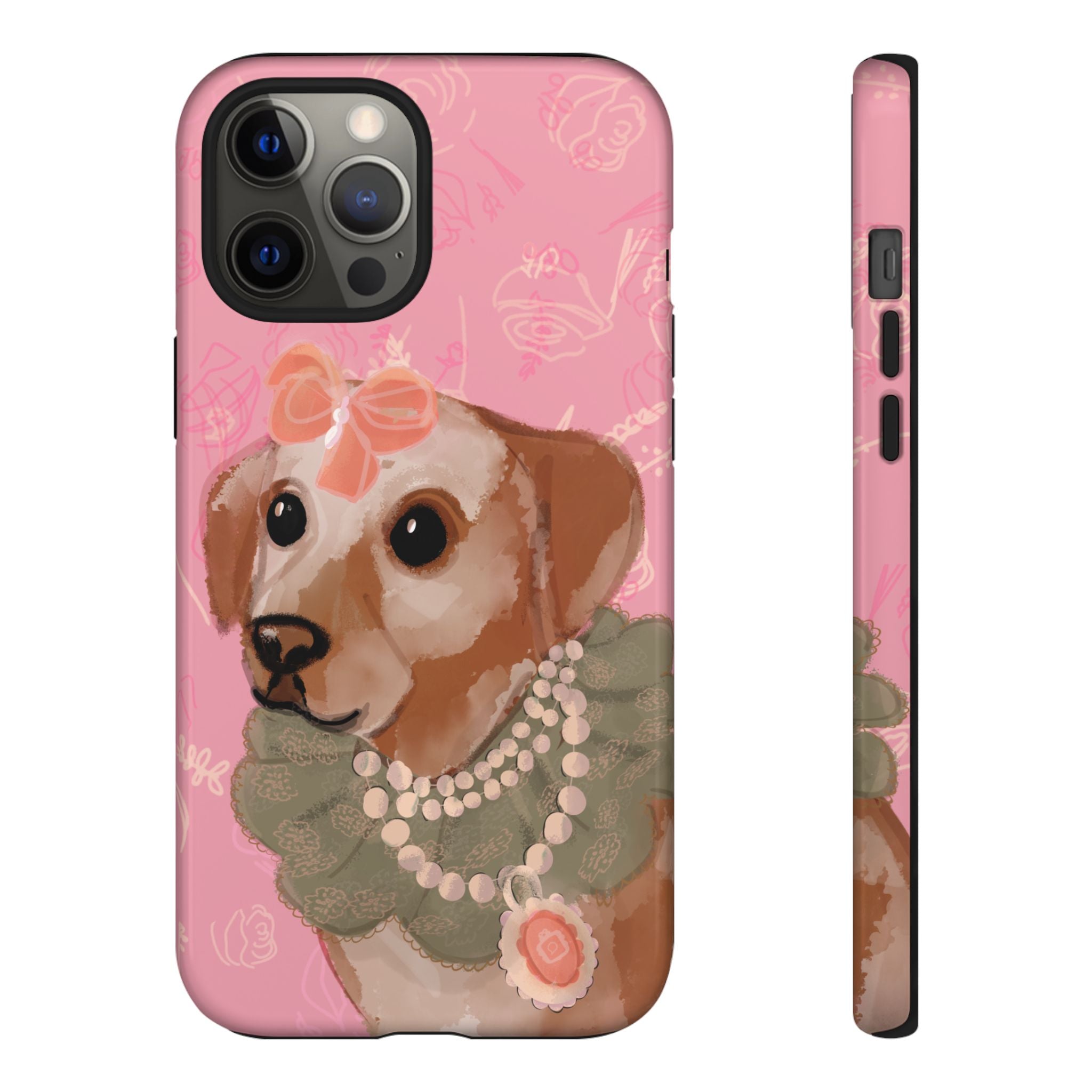 π Grande Dame Dog β Vintage Dog Portrait iPhone Case