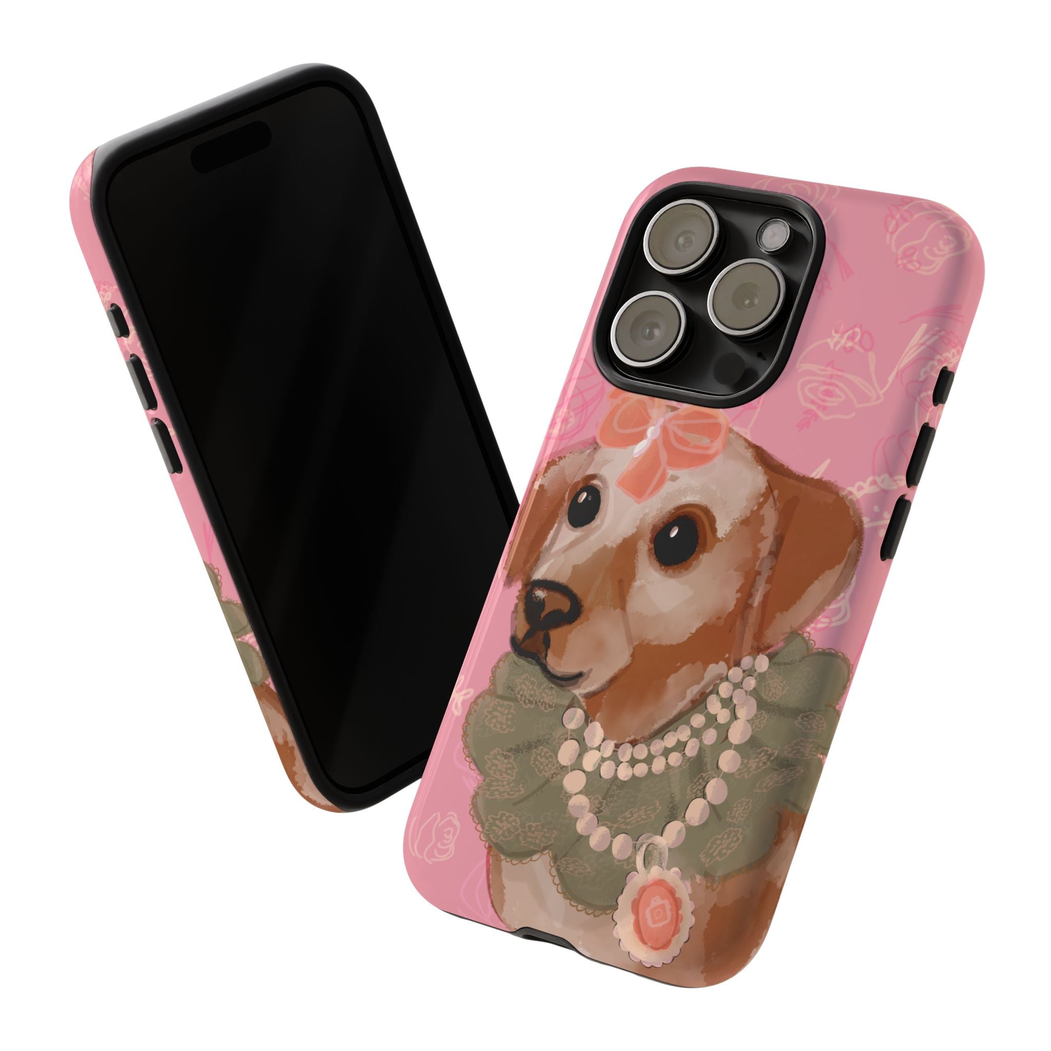 π Grande Dame Dog β Vintage Dog Portrait iPhone Case