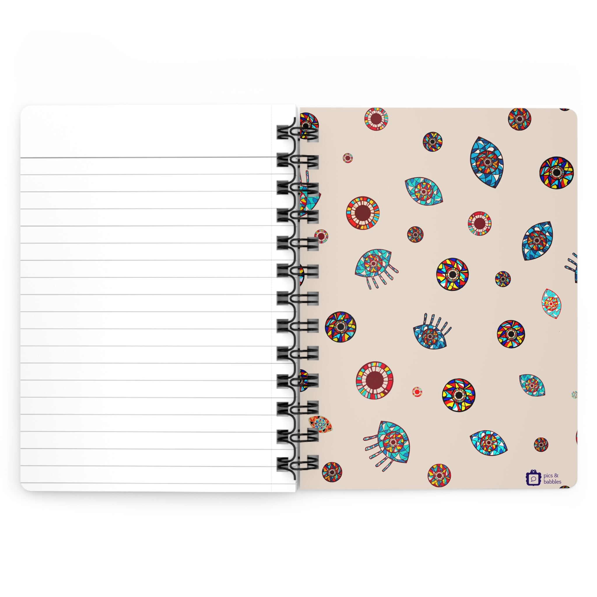 Evil Eye Spiral Bound Journal 5"x7"