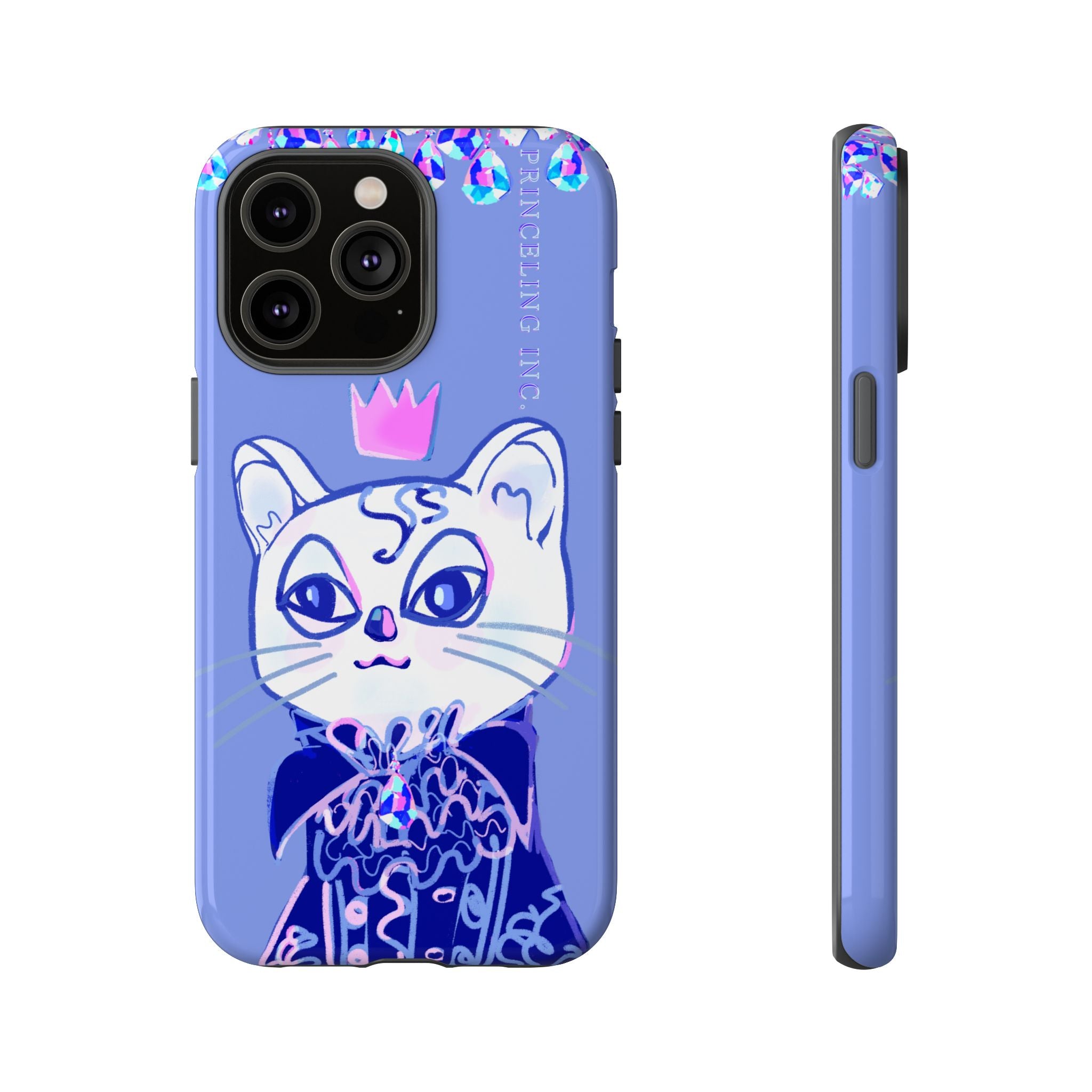 His Meowjesty iPhone Case – Purple Cat Royalty