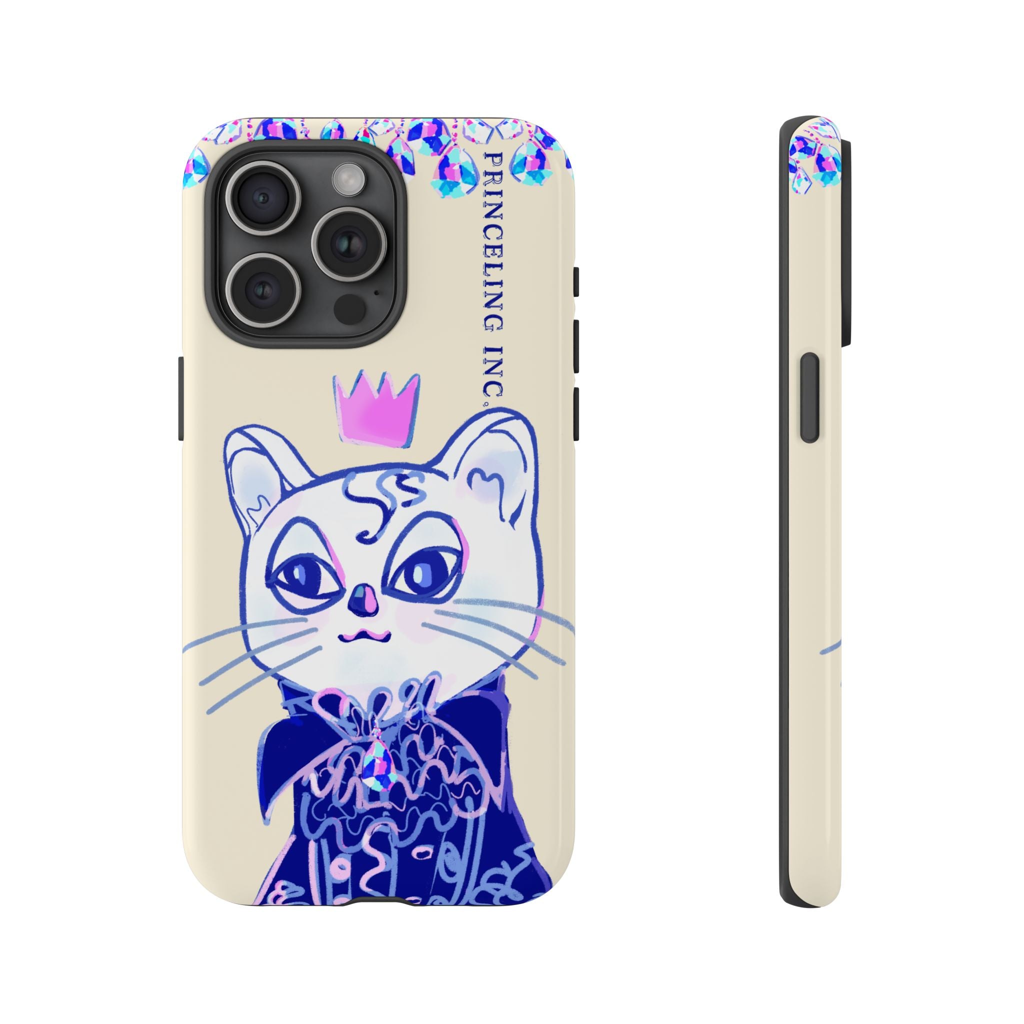 His Meowjesty iPhone Case – Soft Yellow Cat Royalty