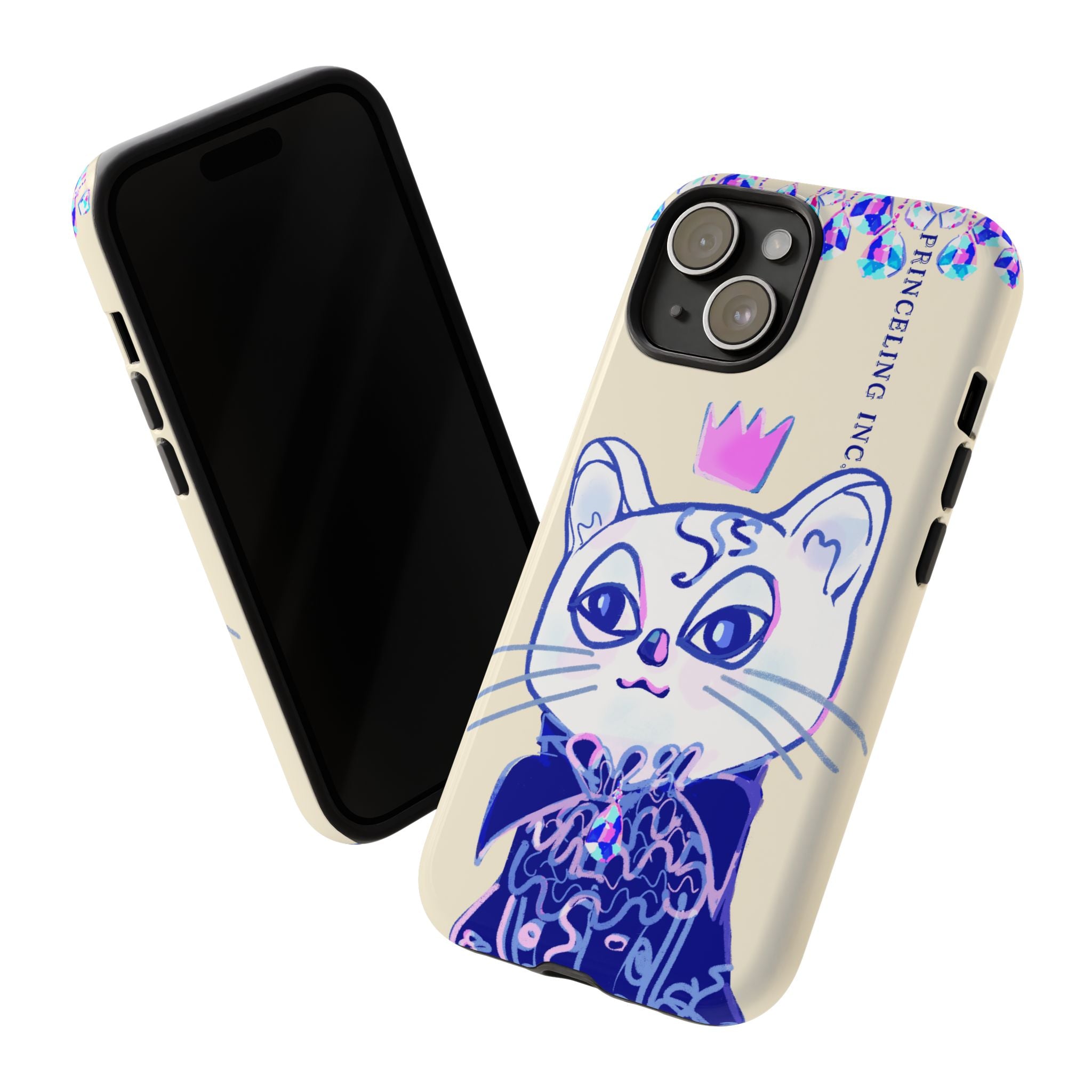 His Meowjesty iPhone Case – Soft Yellow Cat Royalty