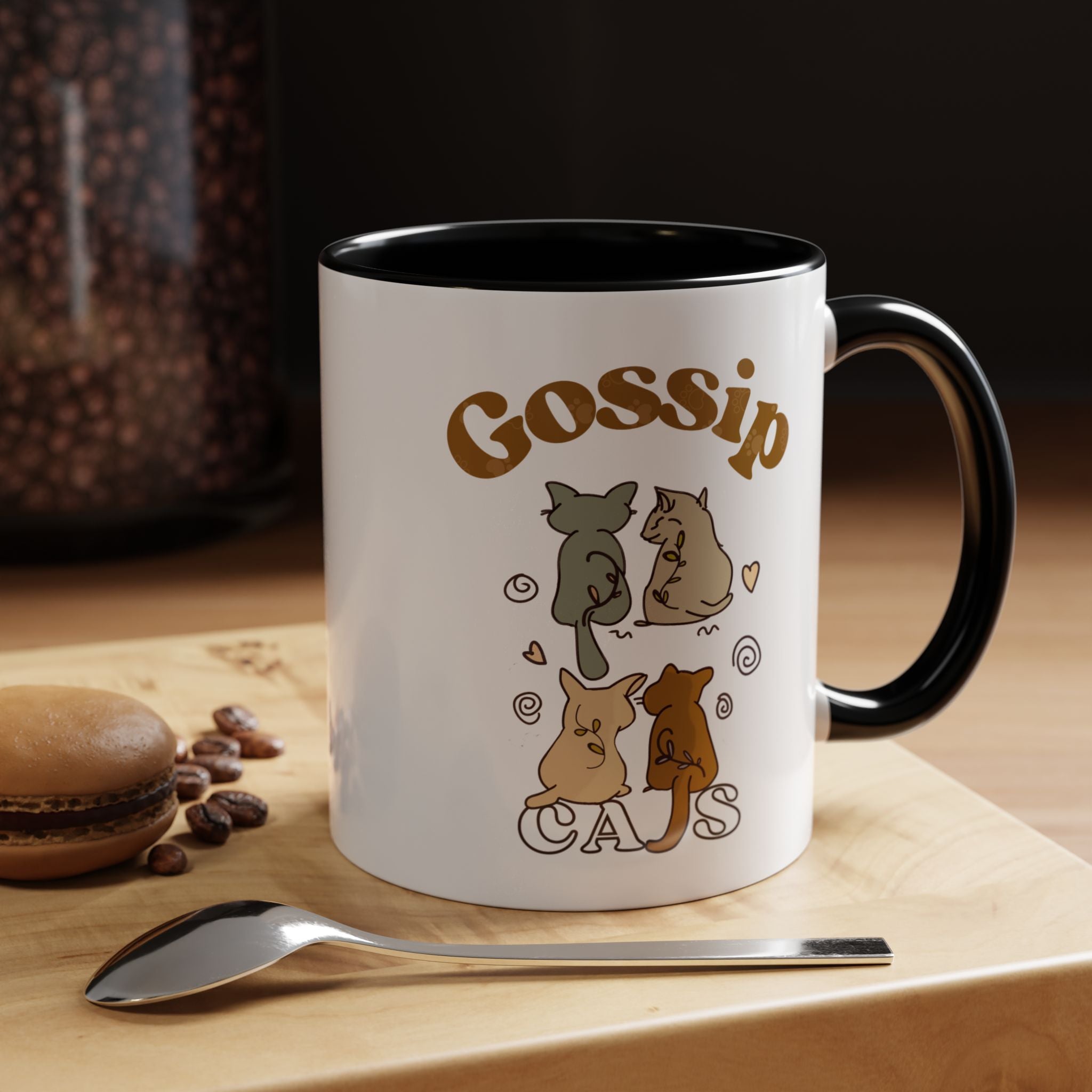 Gossip Cats Mug – Funny Cat Coffee Cup