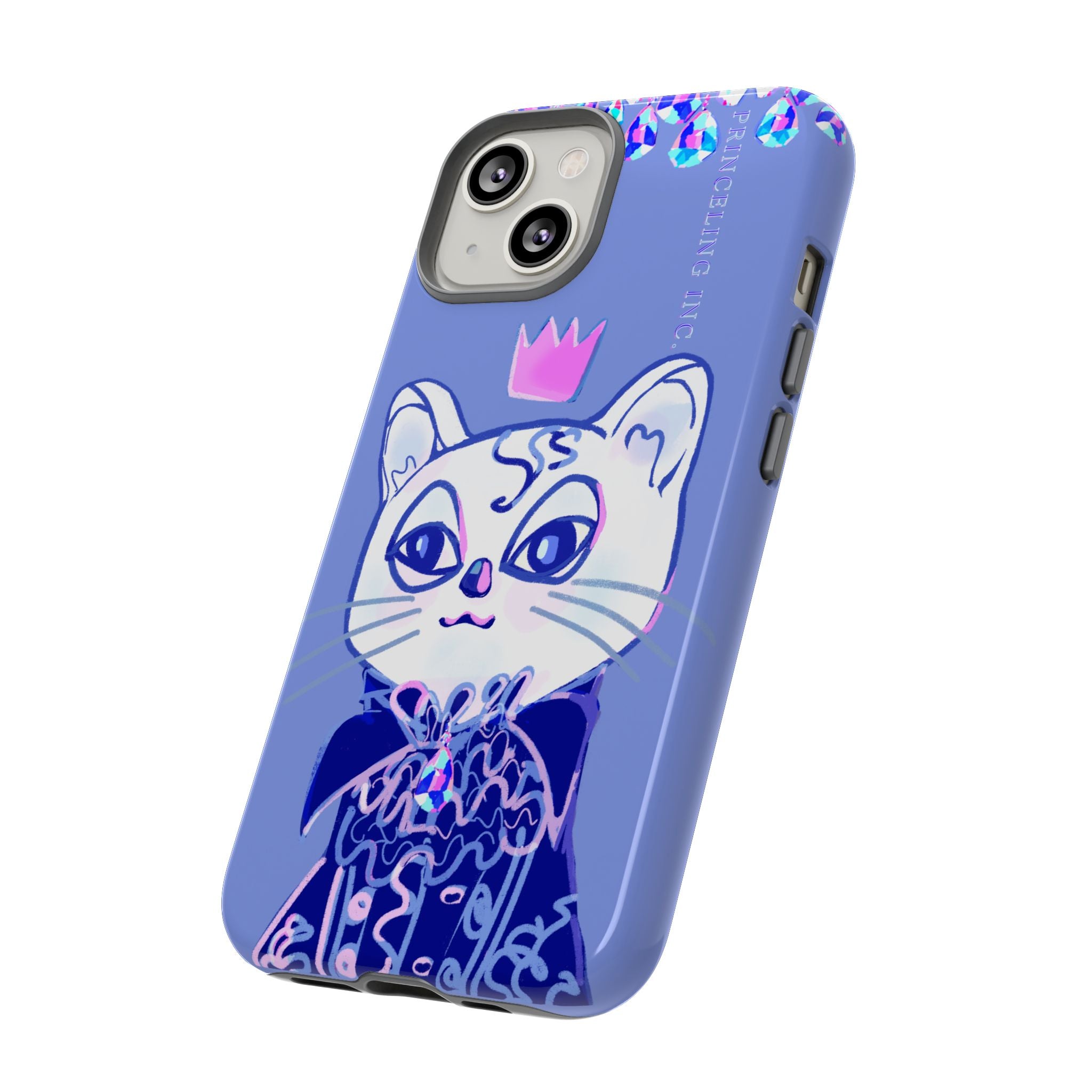 His Meowjesty iPhone Case – Purple Cat Royalty