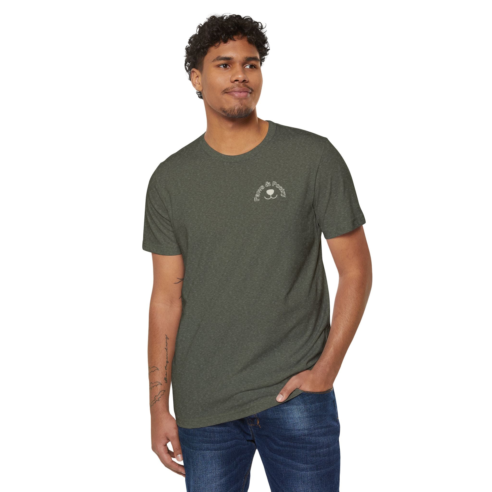 Paws & Poetry – Eco Unisex T-Shirt