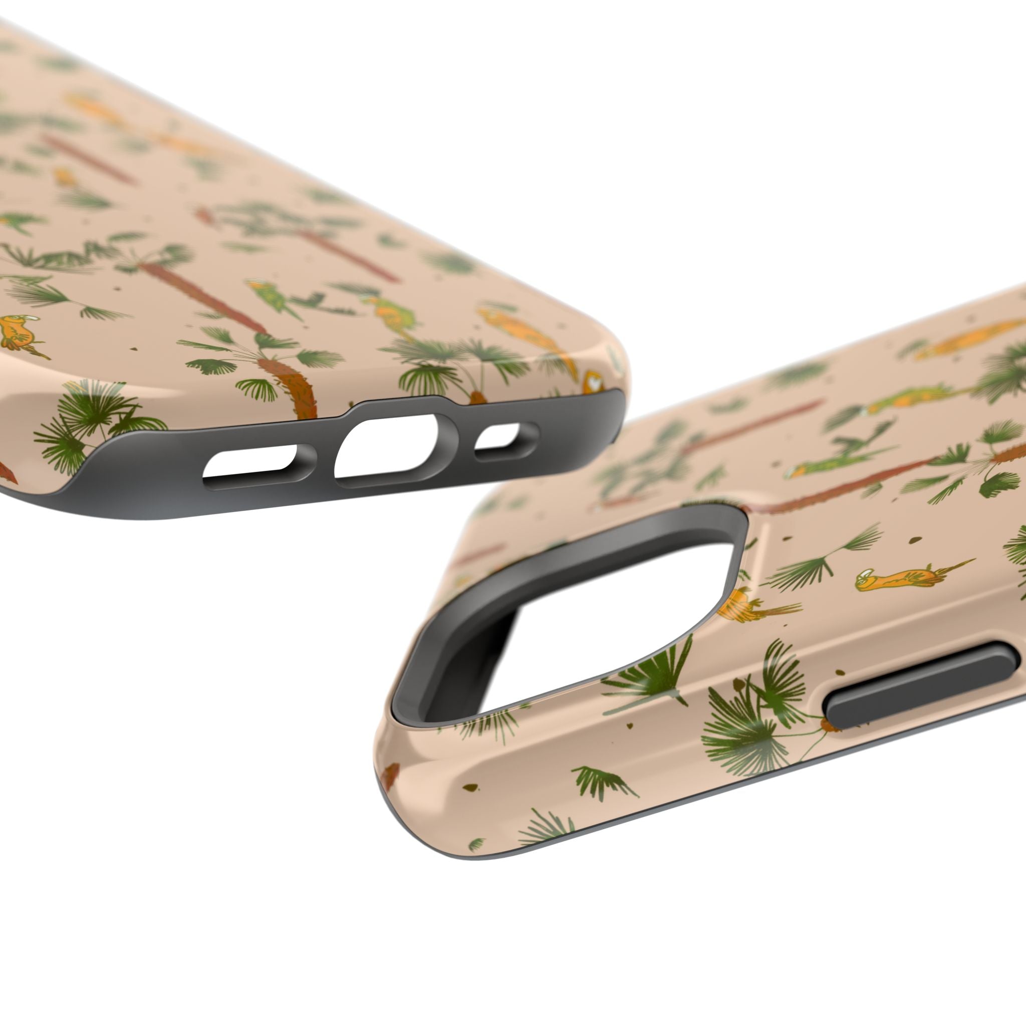 Tropical Paradise Magnetic Tough Case for iPhone Sandy Beige