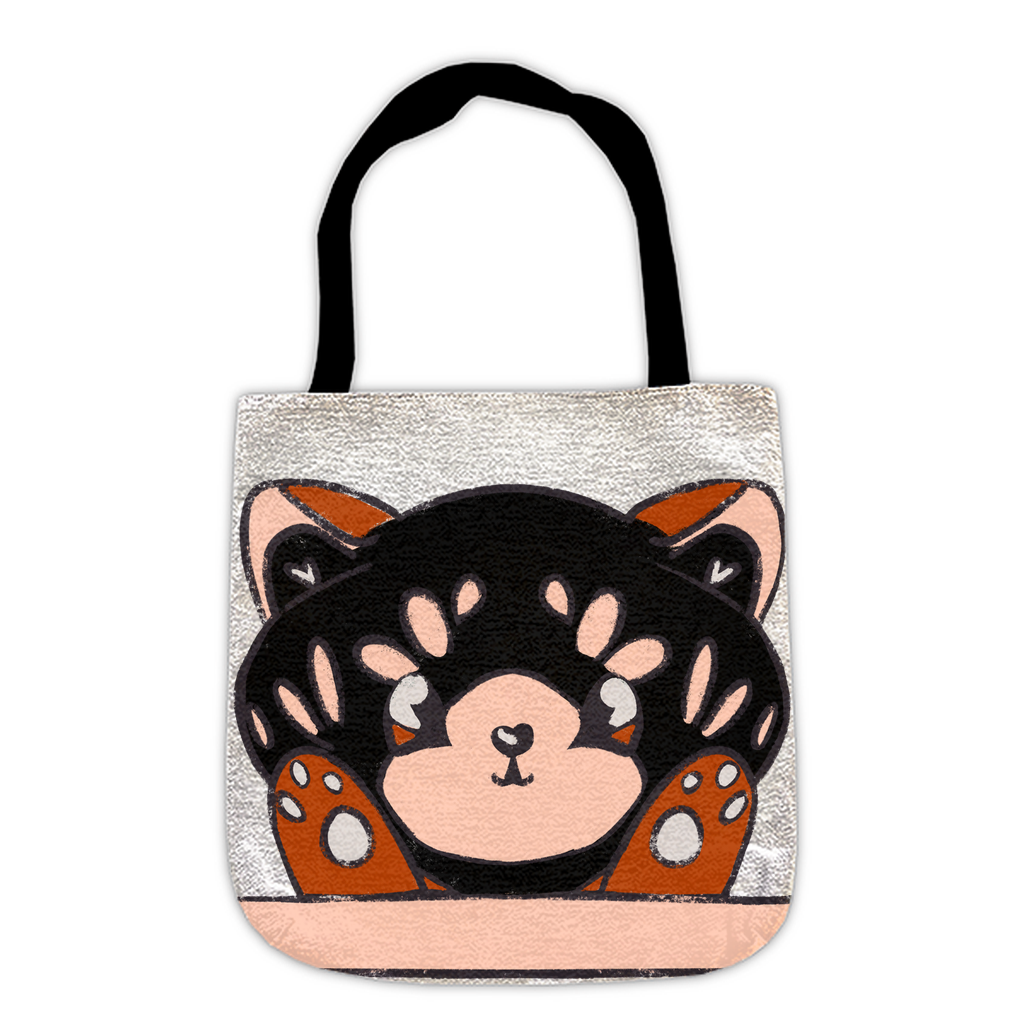Red Panda Woven Tote Bag