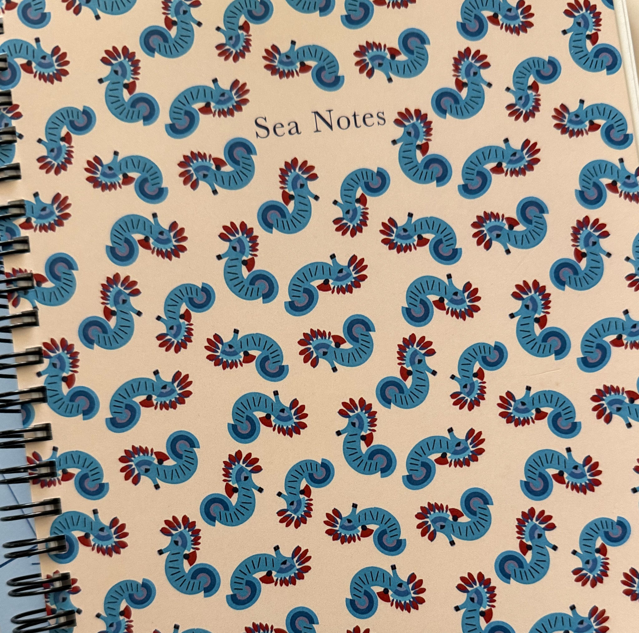 Seahorse Spiral-Notebook | Mediterranean Folk Journal