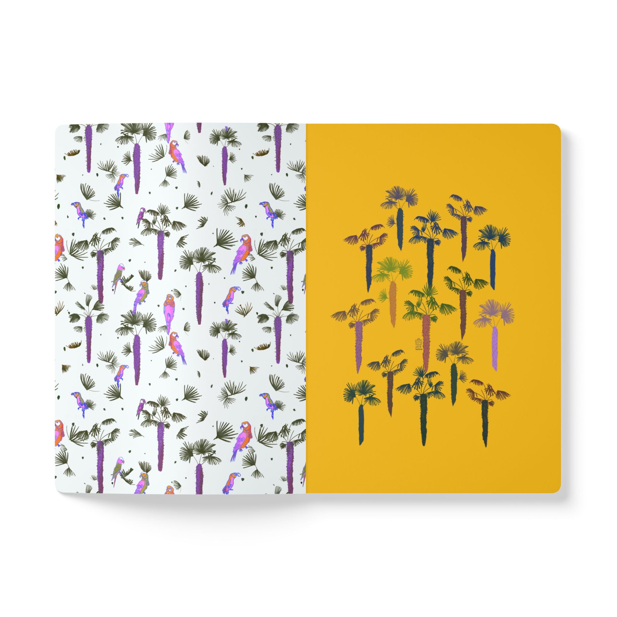 Tropical Paradise Softcover Journal Sunny Yellow