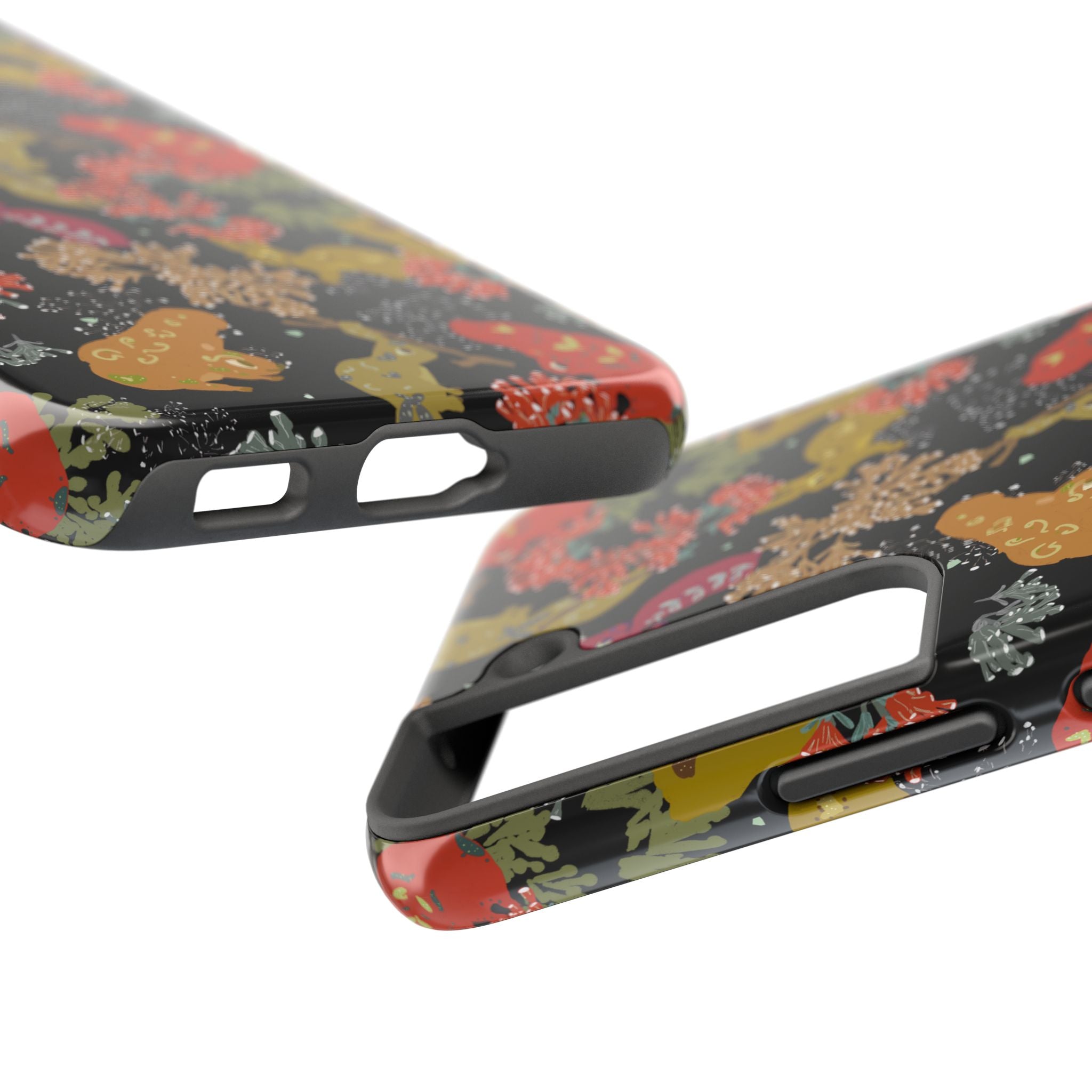 Playful Squirrels Tough Phone Case Black