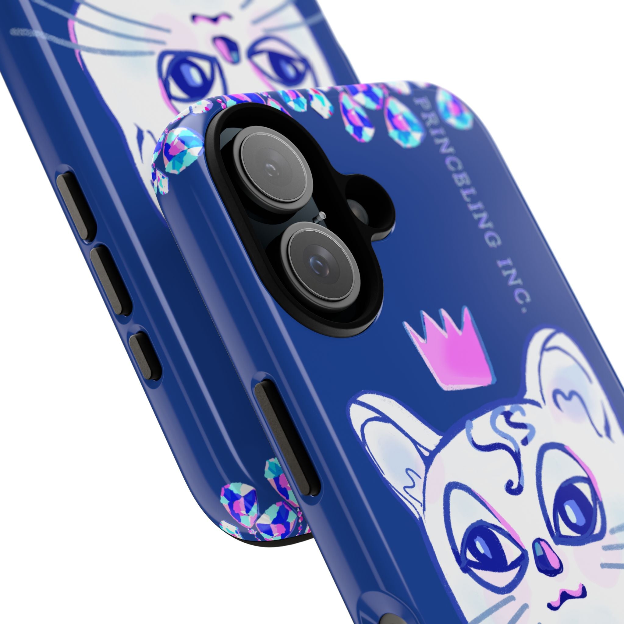 His Meowjesty iPhone Case – Indigo Cat Royalty