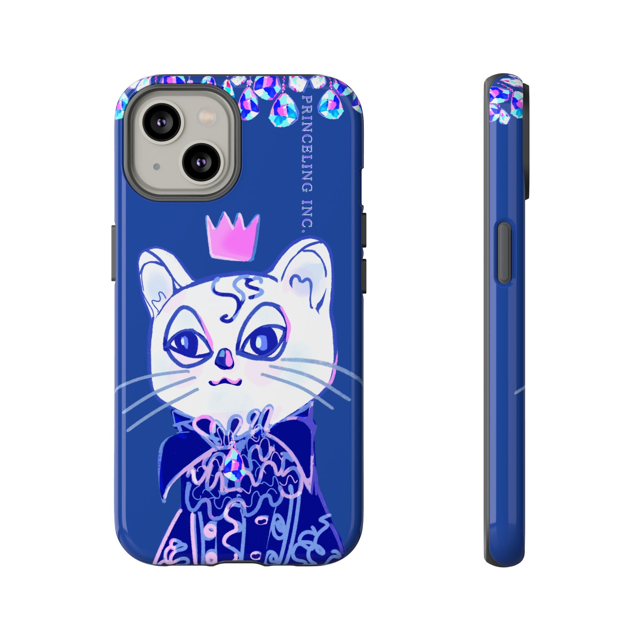 His Meowjesty iPhone Case – Indigo Cat Royalty