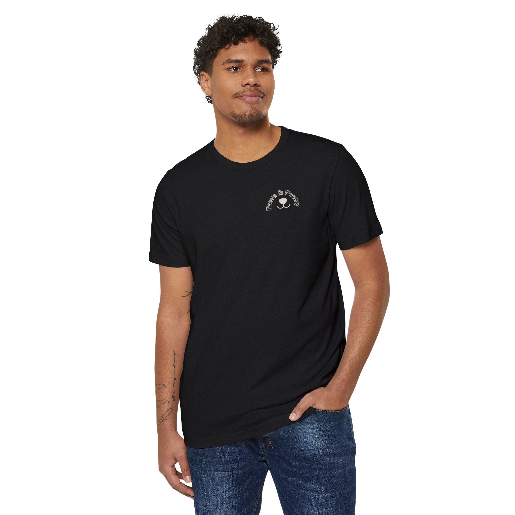 Paws & Poetry – Eco Unisex T-Shirt