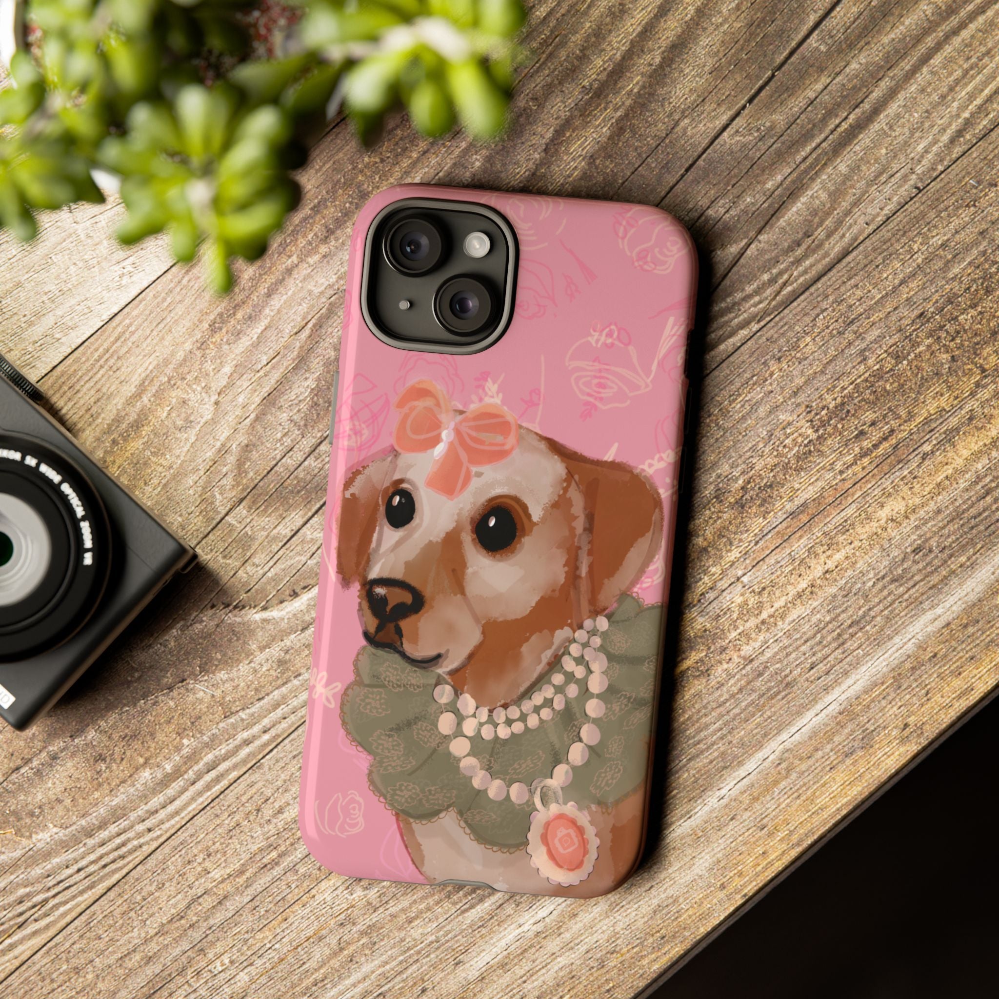 π Grande Dame Dog β Vintage Dog Portrait iPhone Case