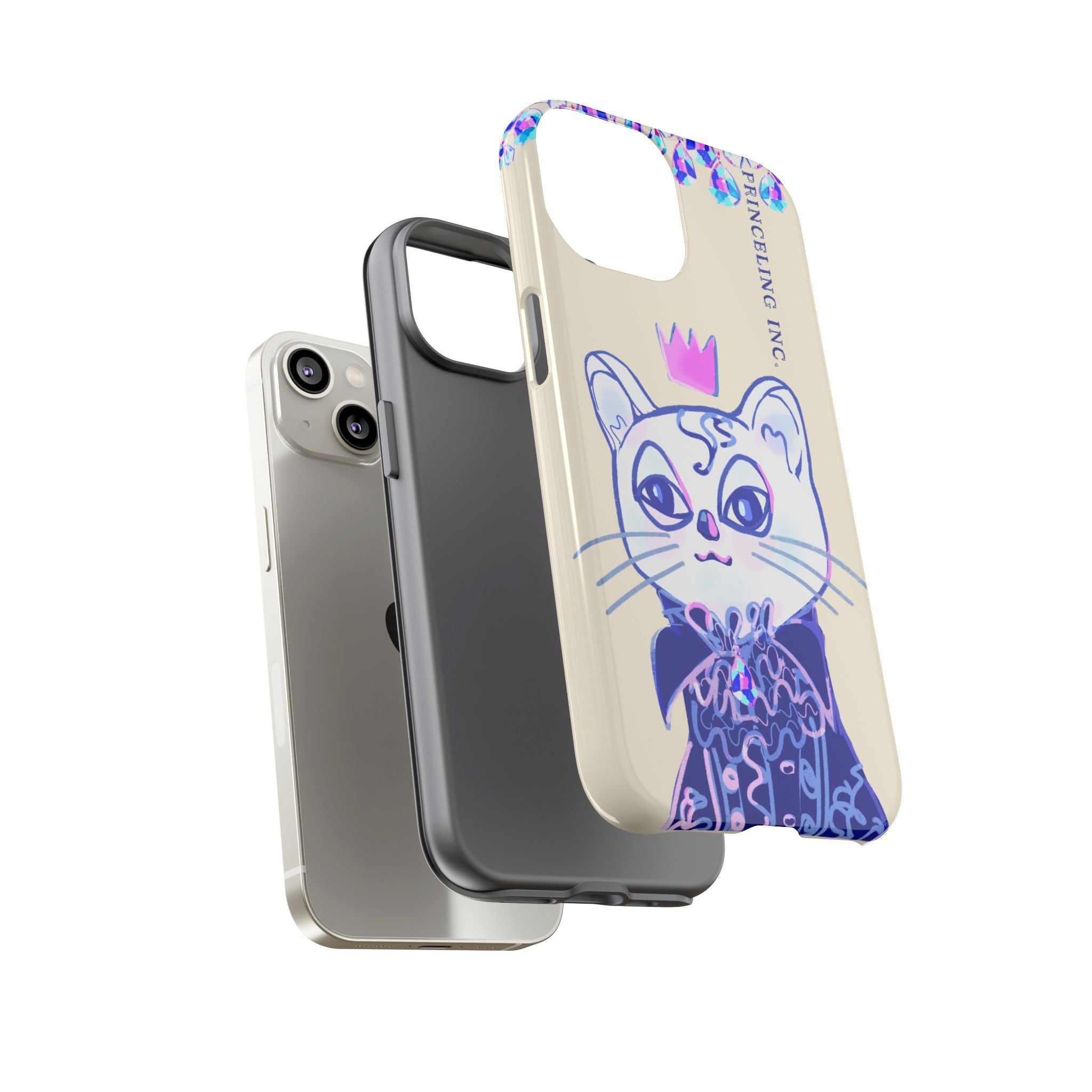 His Meowjesty iPhone Case – Soft Yellow Cat Royalty