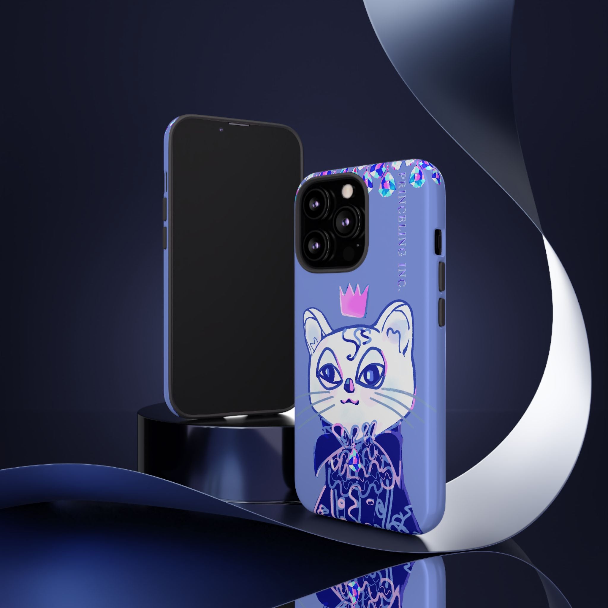 His Meowjesty iPhone Case – Purple Cat Royalty