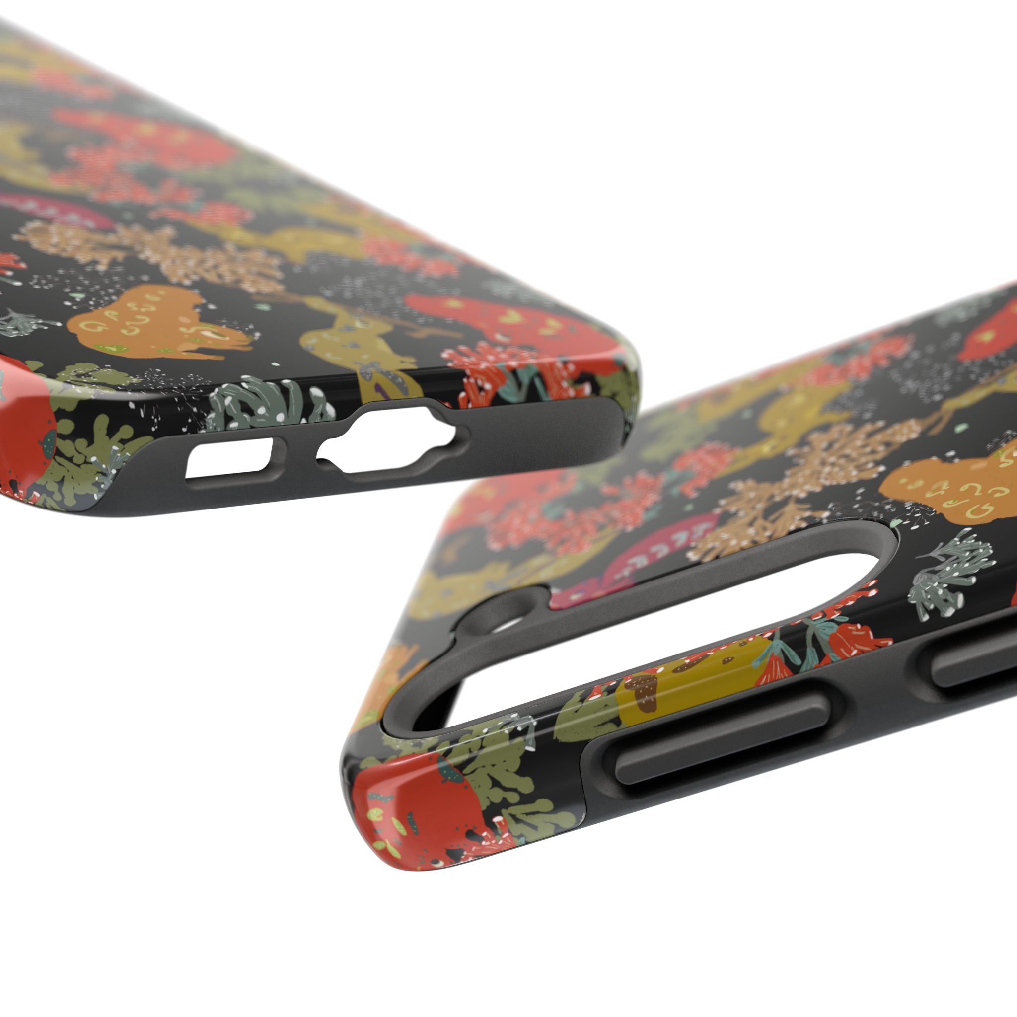 Playful Squirrels Tough Phone Case Black