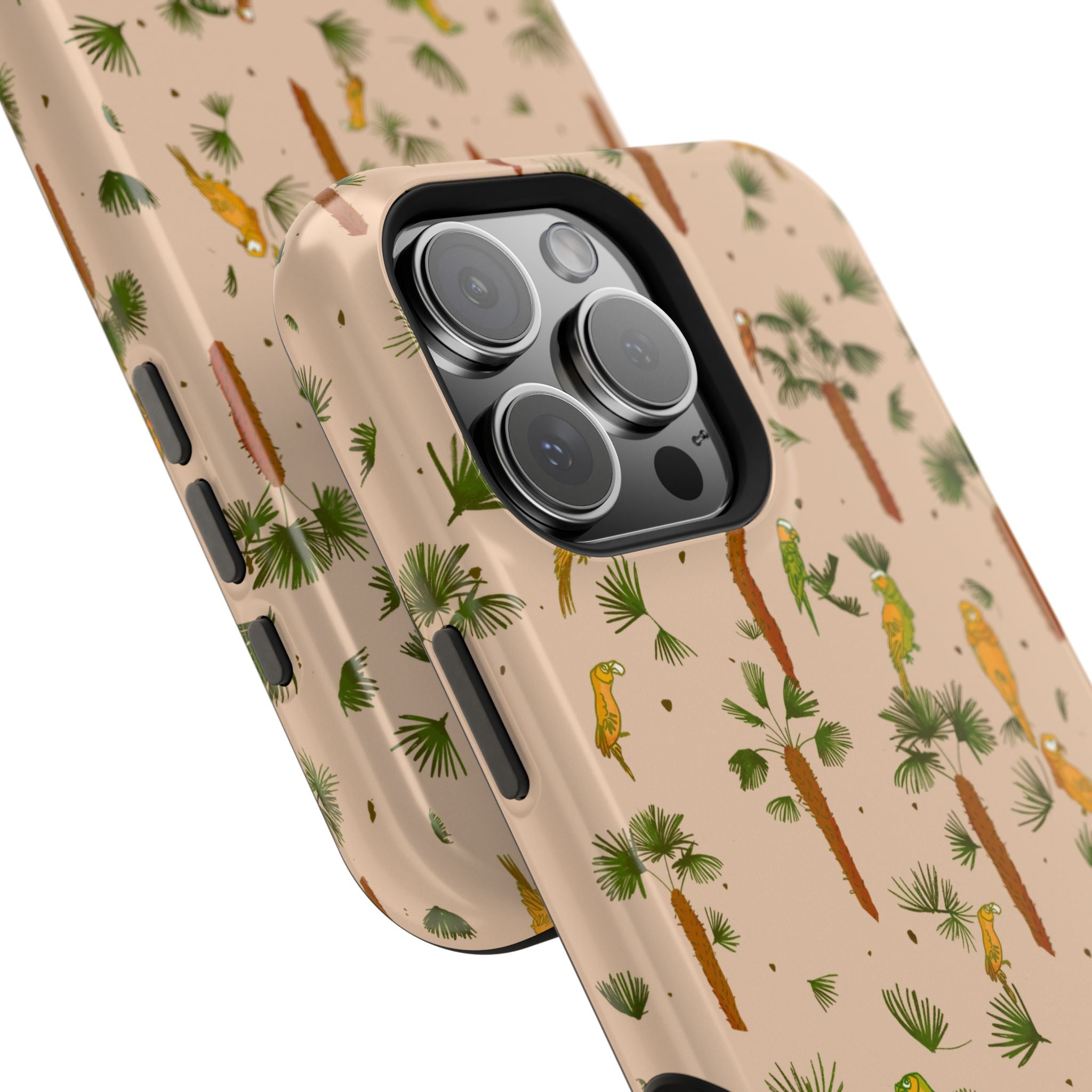 Tropical Paradise Magnetic Tough Case for iPhone Sandy Beige