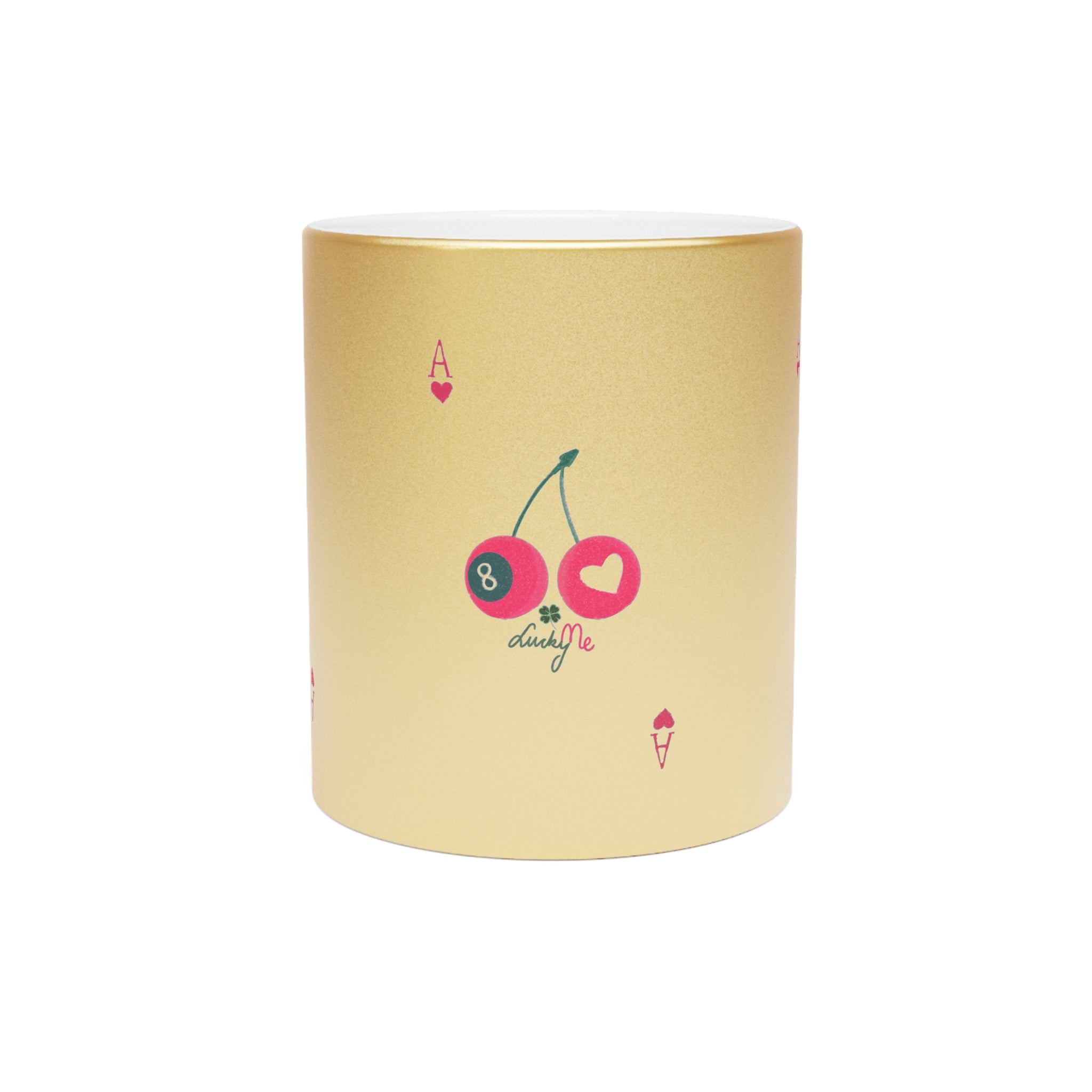 🍒 Lucky Cherry Metallic Mug