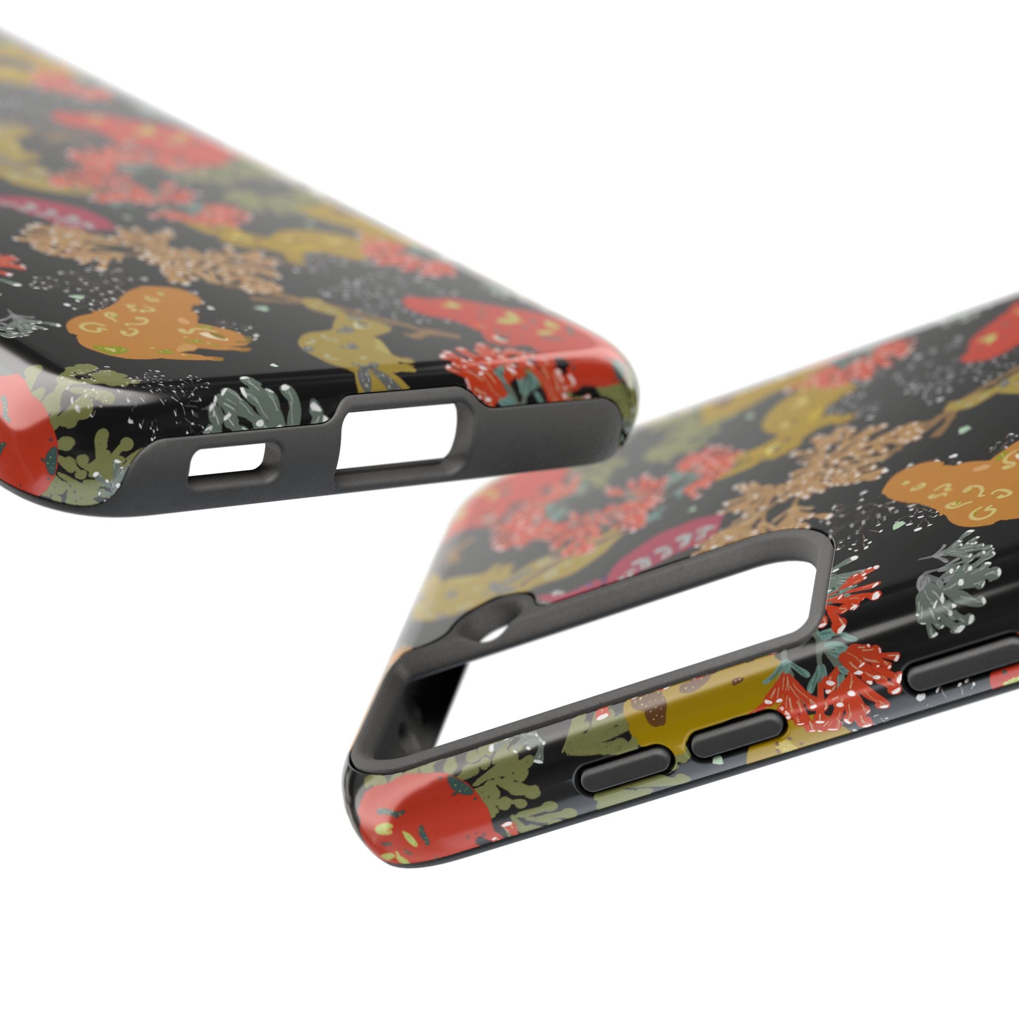 Playful Squirrels Tough Phone Case Black