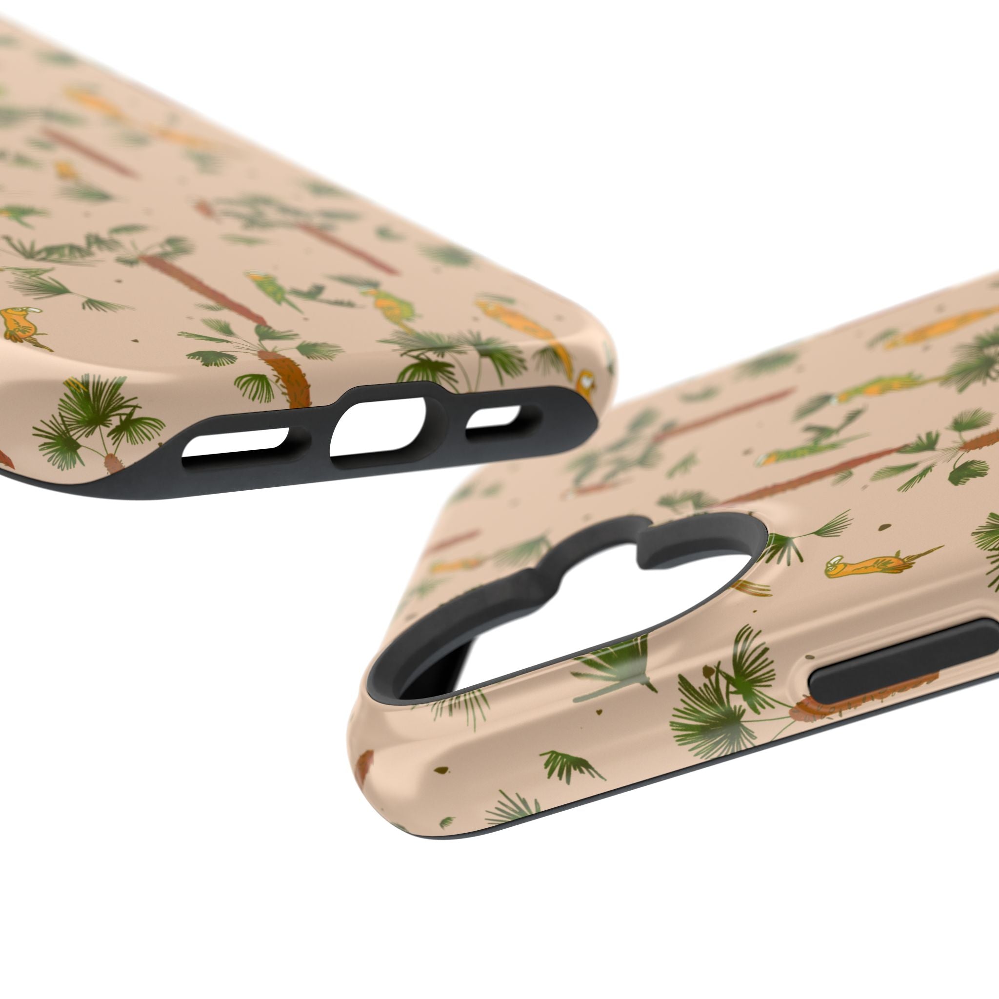 Tropical Paradise Magnetic Tough Case for iPhone Sandy Beige
