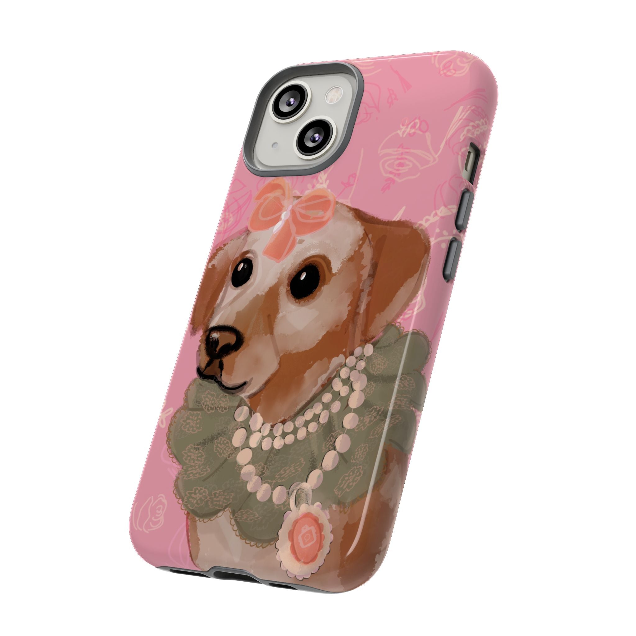 π Grande Dame Dog β Vintage Dog Portrait iPhone Case