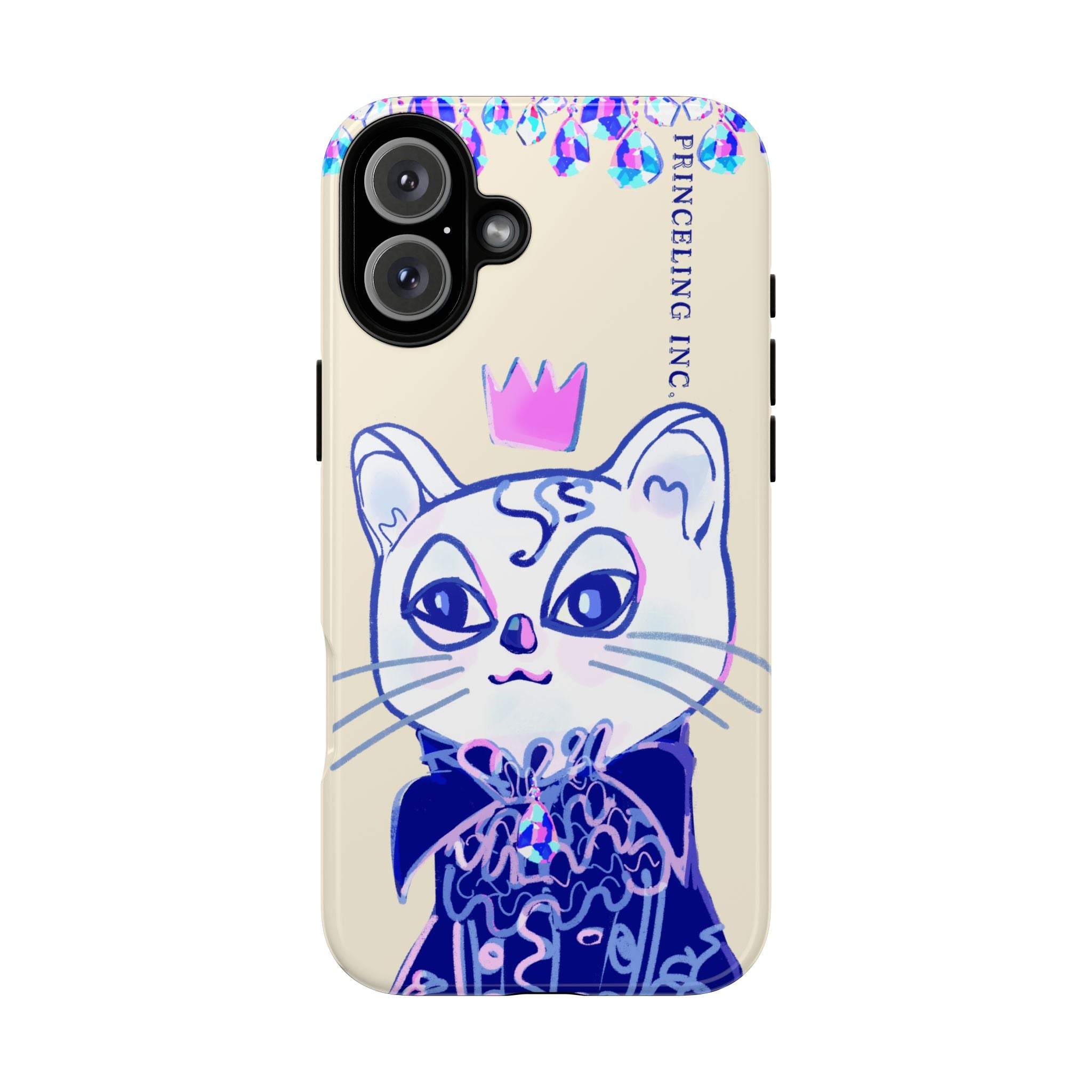 His Meowjesty iPhone Case – Soft Yellow Cat Royalty