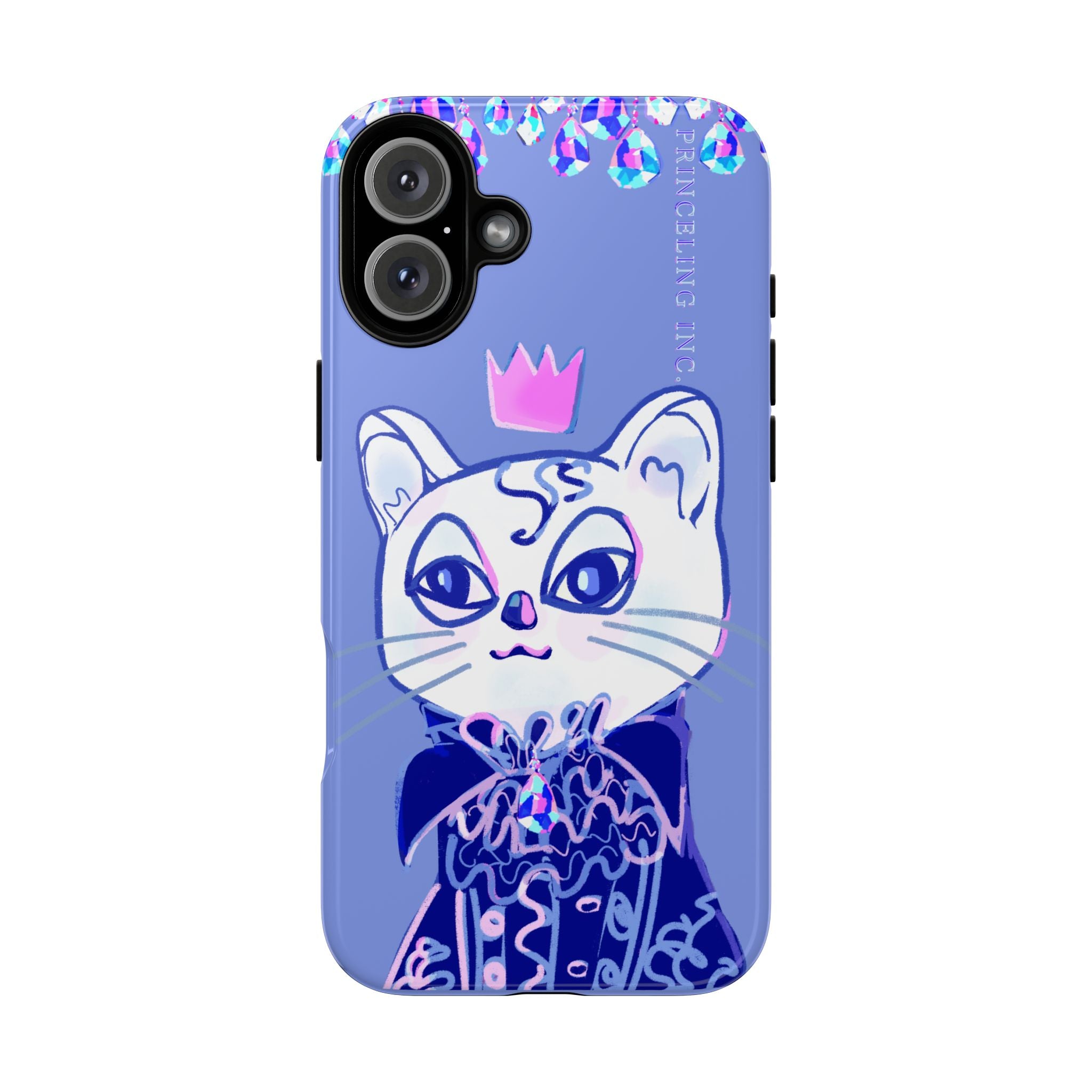 His Meowjesty iPhone Case – Purple Cat Royalty