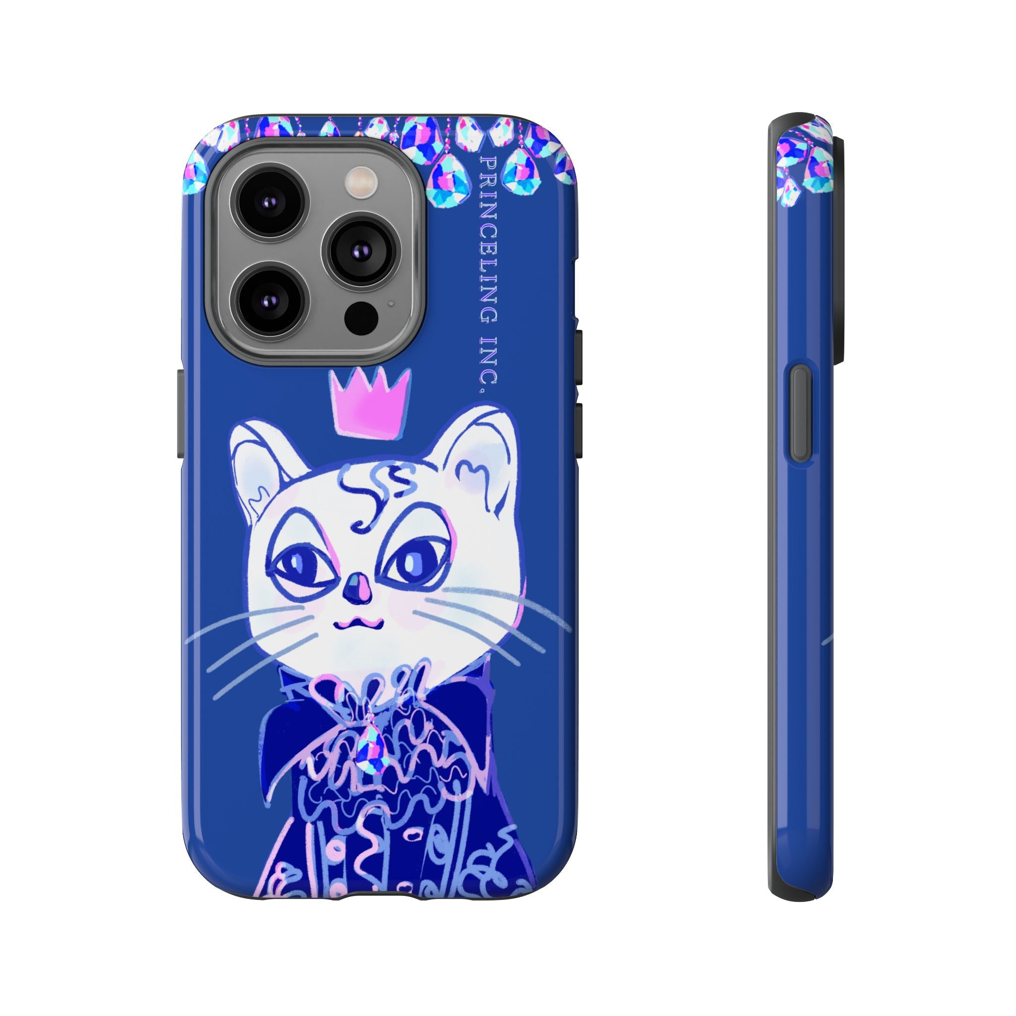 His Meowjesty iPhone Case – Indigo Cat Royalty