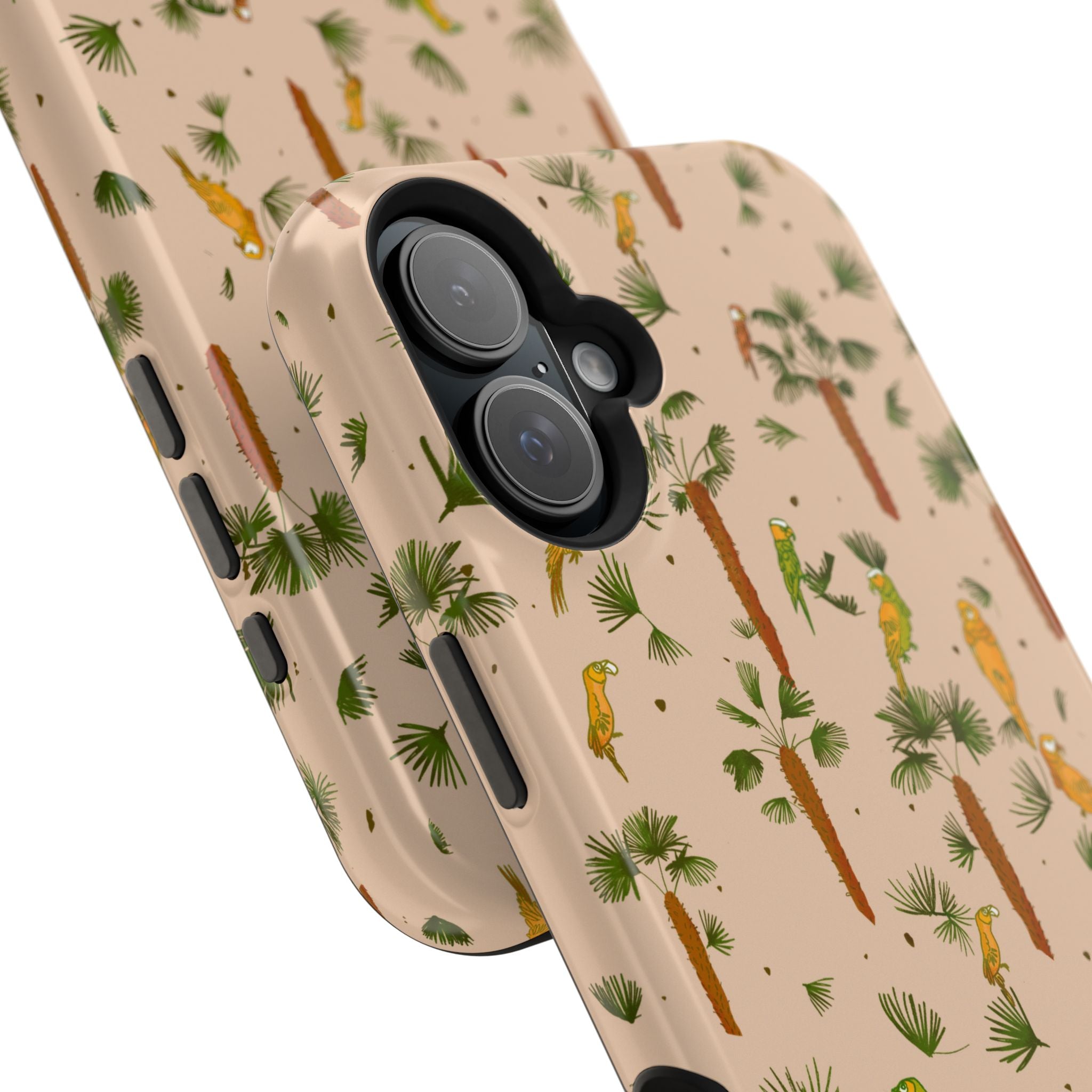 Tropical Paradise Magnetic Tough Case for iPhone Sandy Beige