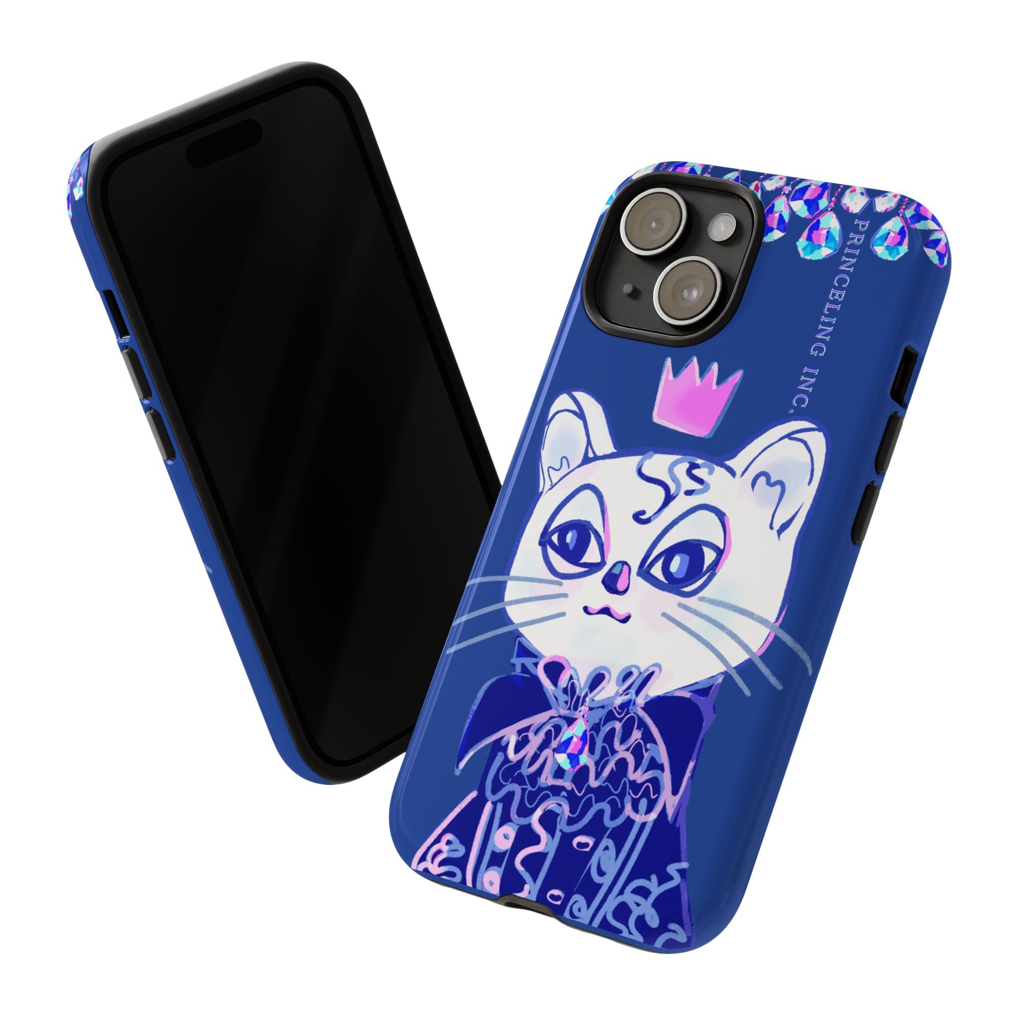 His Meowjesty iPhone Case – Indigo Cat Royalty