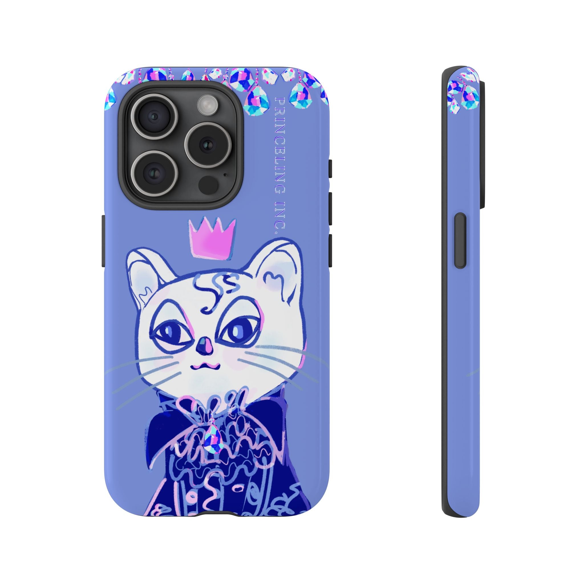 His Meowjesty iPhone Case – Purple Cat Royalty