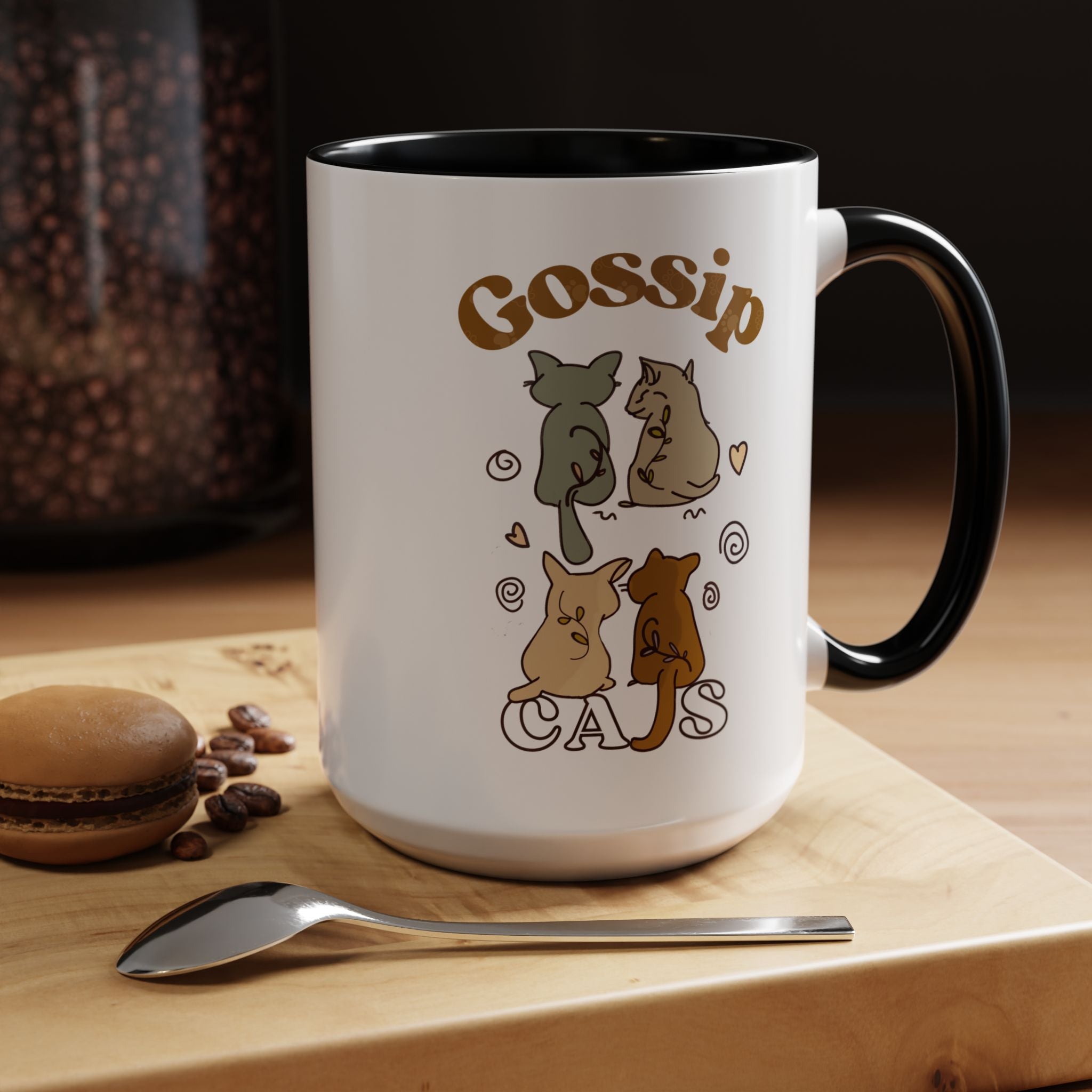 Gossip Cats Mug – Funny Cat Coffee Cup