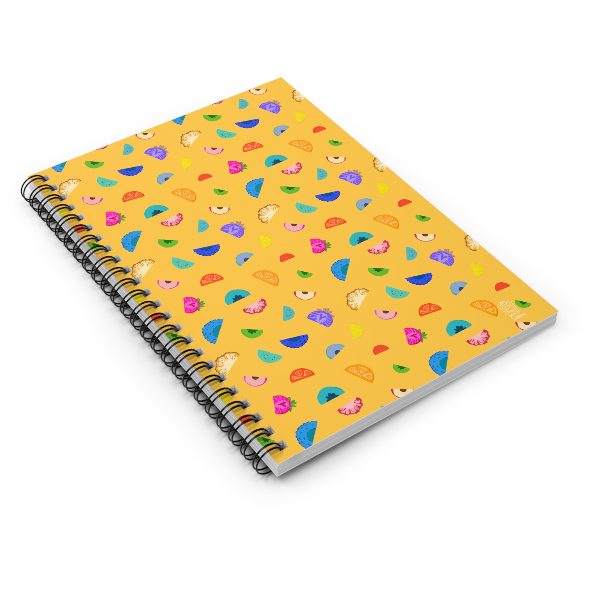 ☀️ Tutti Frutti Spiral Notebook – Sunny Yellow