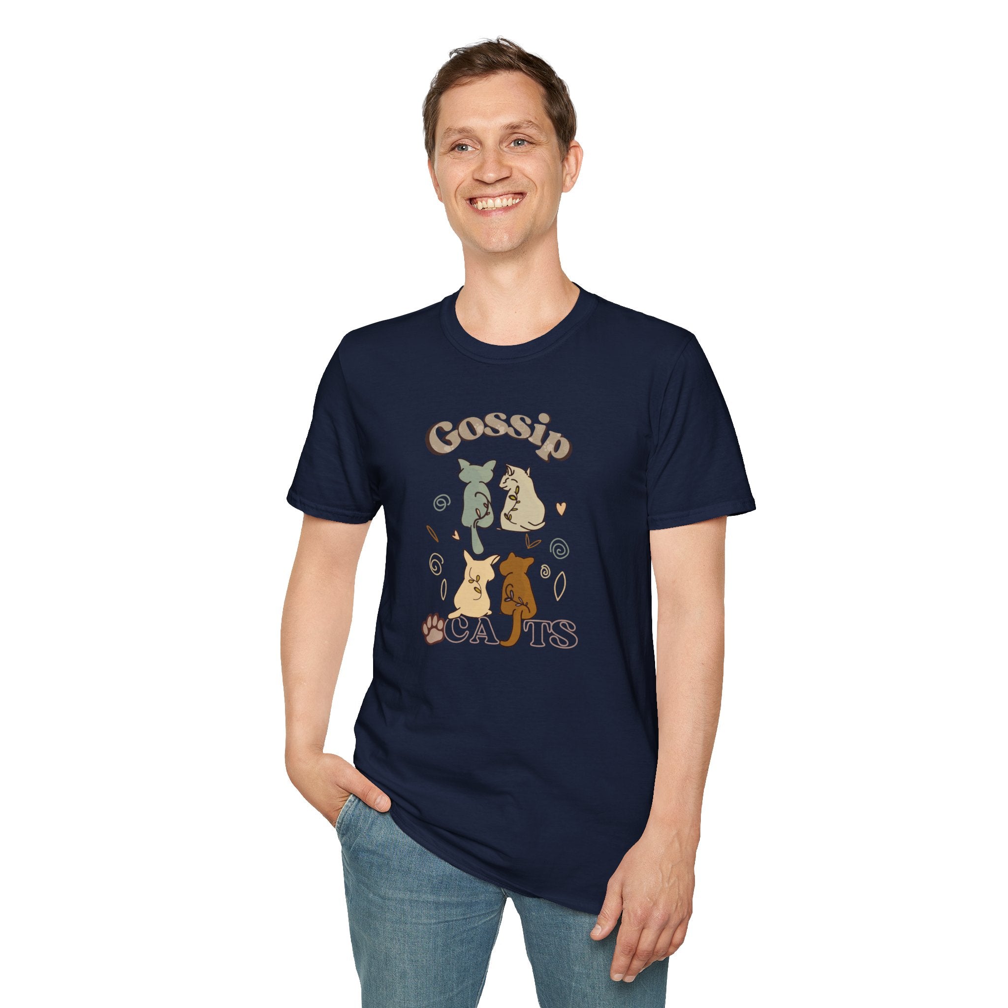 Gossip Cats – Unisex Softstyle T-Shirt