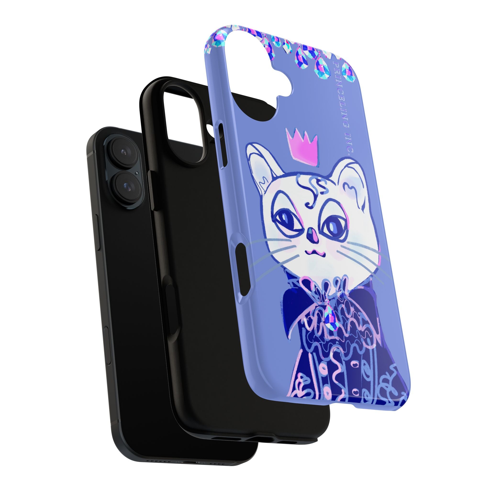 His Meowjesty iPhone Case – Purple Cat Royalty