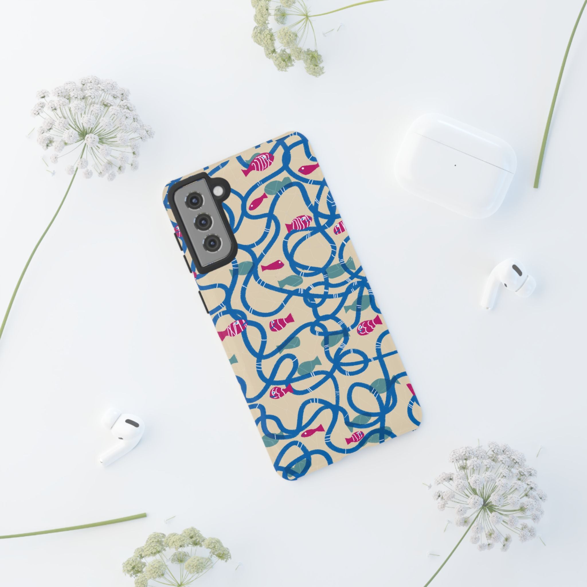 Good Catch – Coral Dance Tough Phone Case
