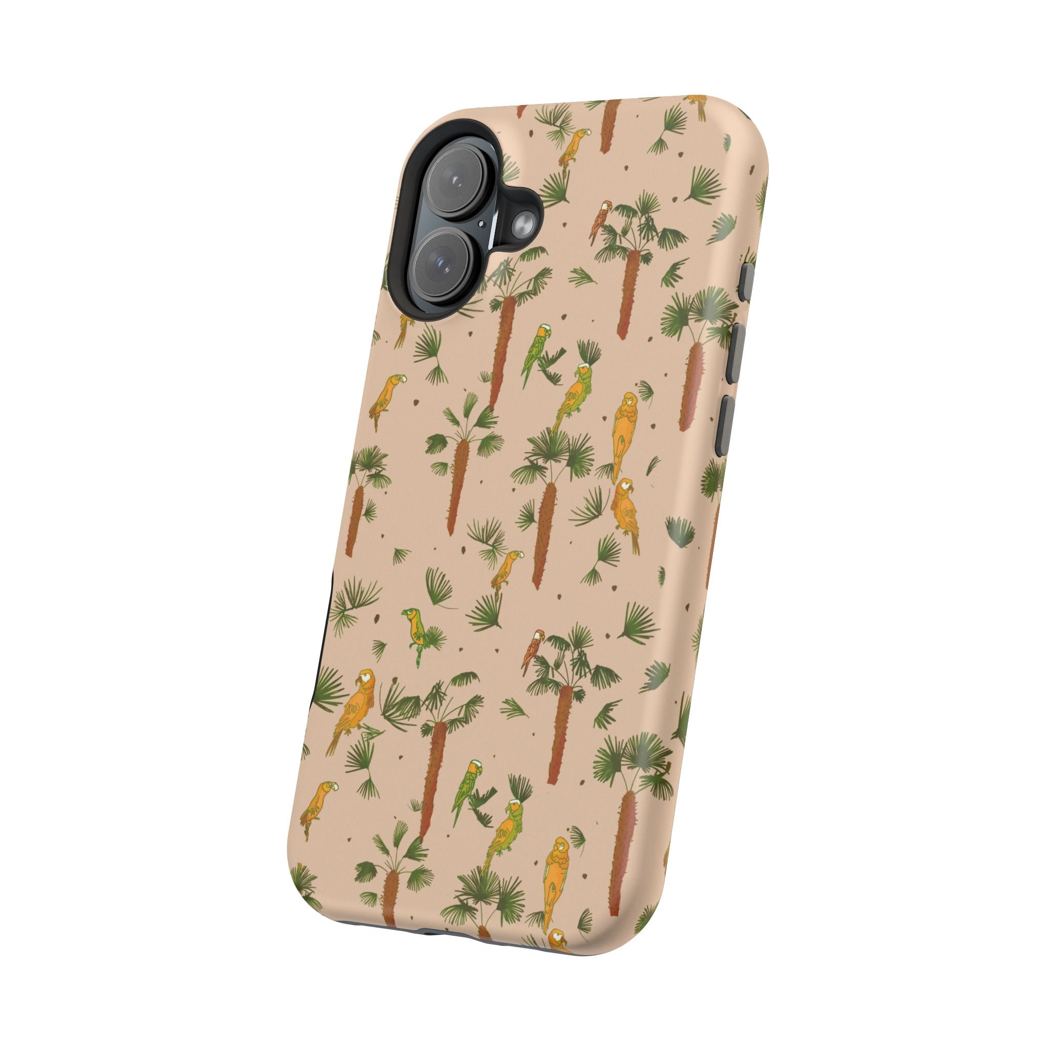 Tropical Paradise Magnetic Tough Case for iPhone Sandy Beige