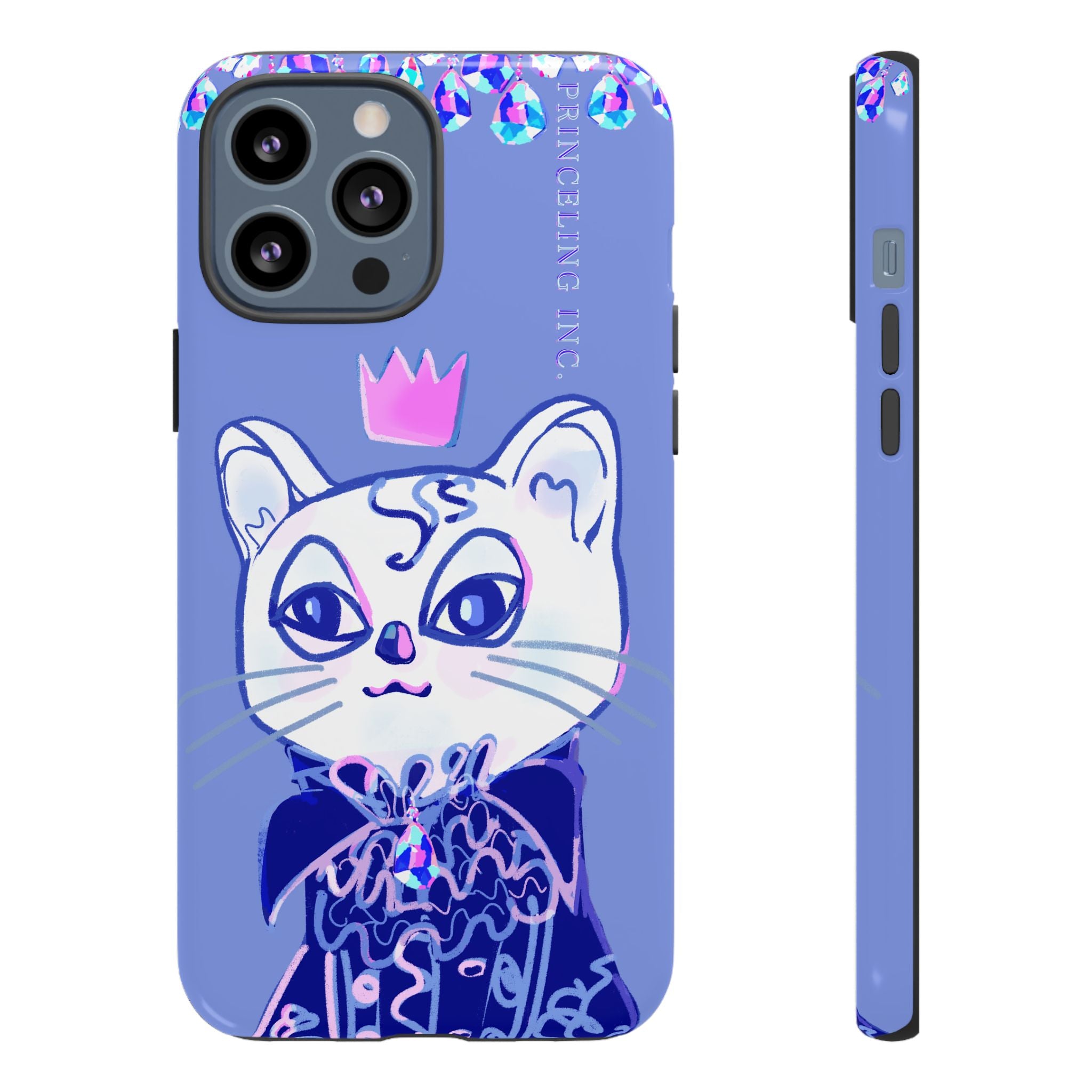 His Meowjesty iPhone Case – Purple Cat Royalty