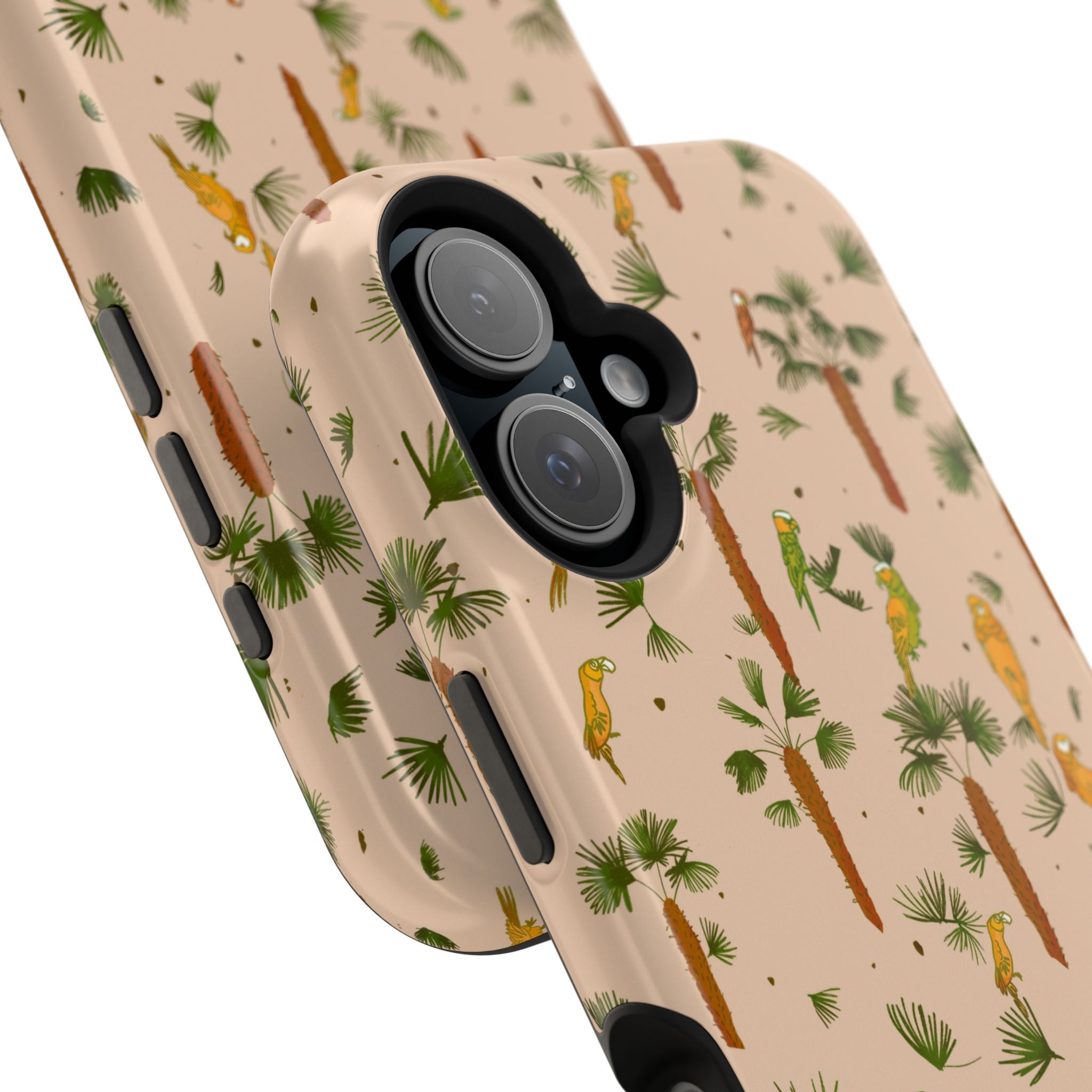 Tropical Paradise Magnetic Tough Case for iPhone Sandy Beige