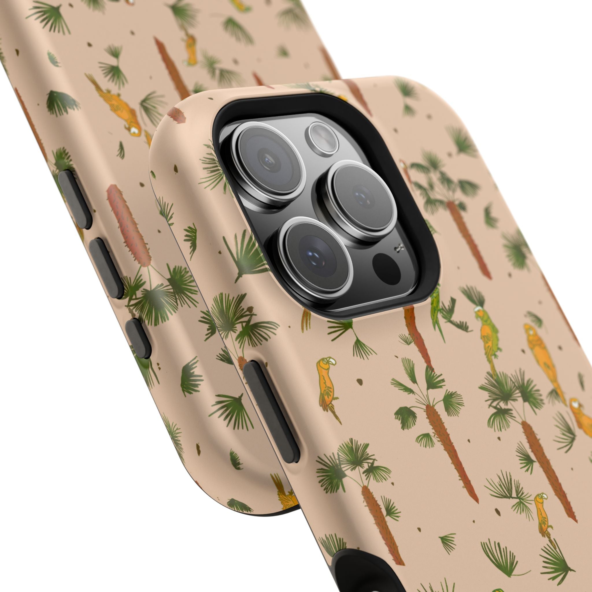 Tropical Paradise Magnetic Tough Case for iPhone Sandy Beige