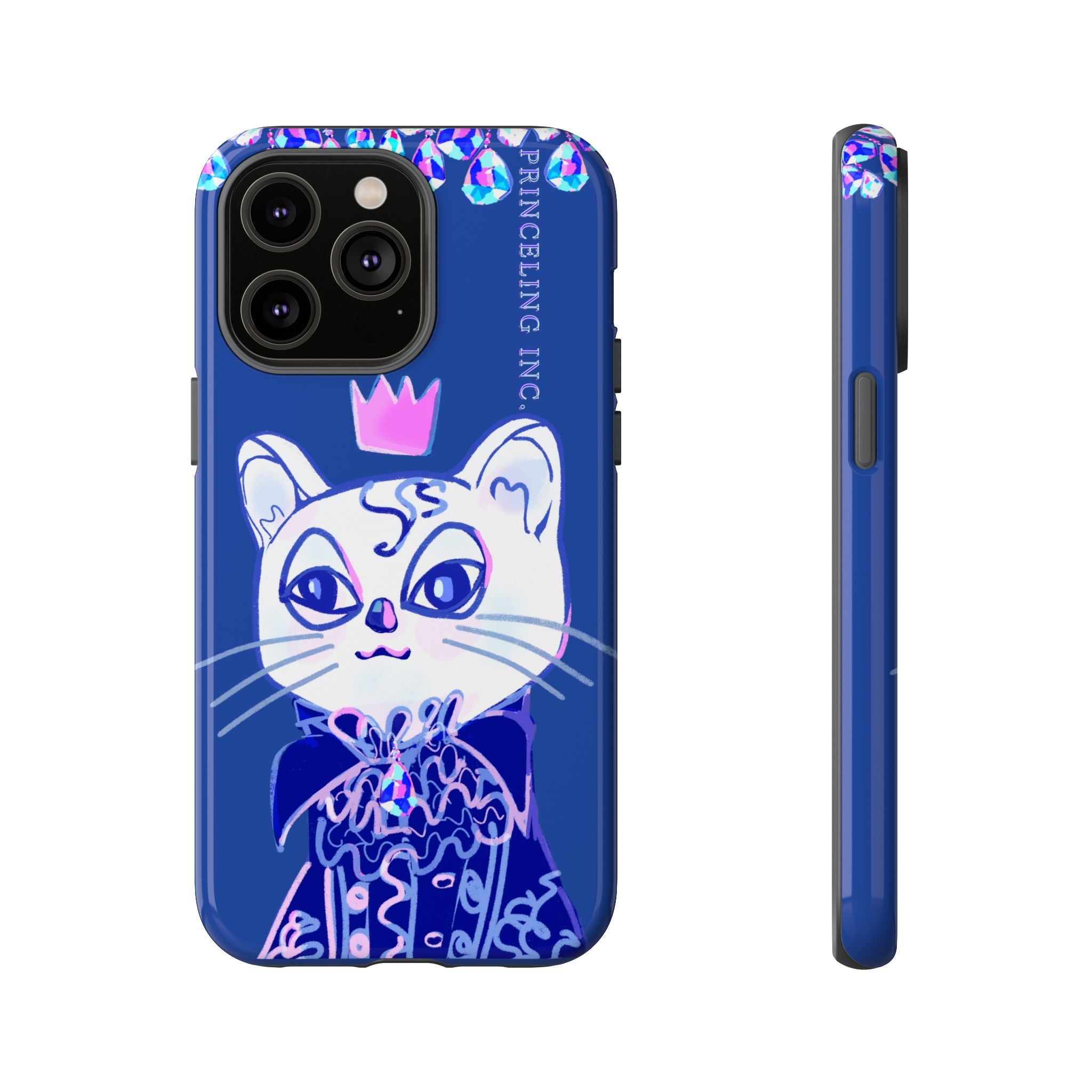 His Meowjesty iPhone Case – Indigo Cat Royalty
