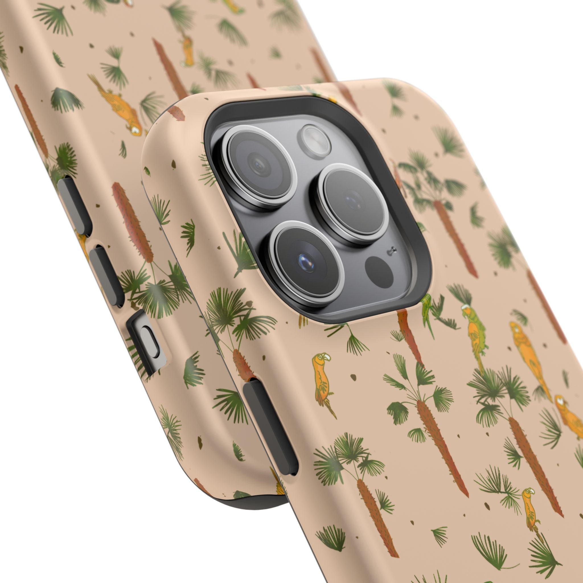 Tropical Paradise Magnetic Tough Case for iPhone Sandy Beige