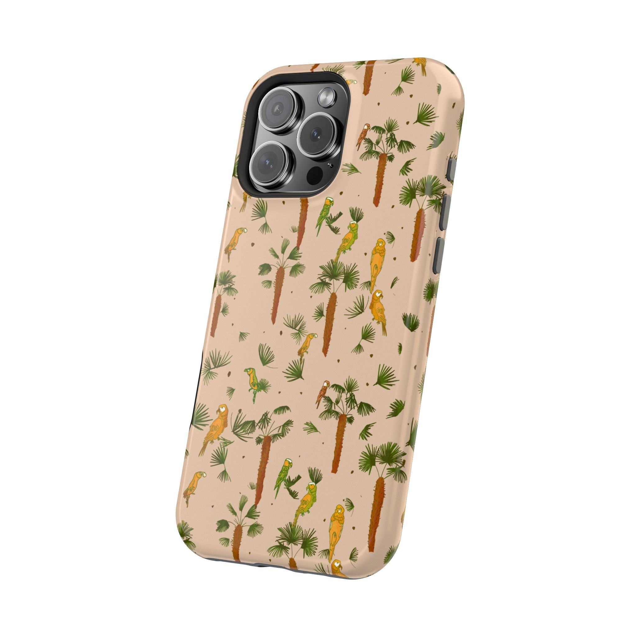 Tropical Paradise Magnetic Tough Case for iPhone Sandy Beige
