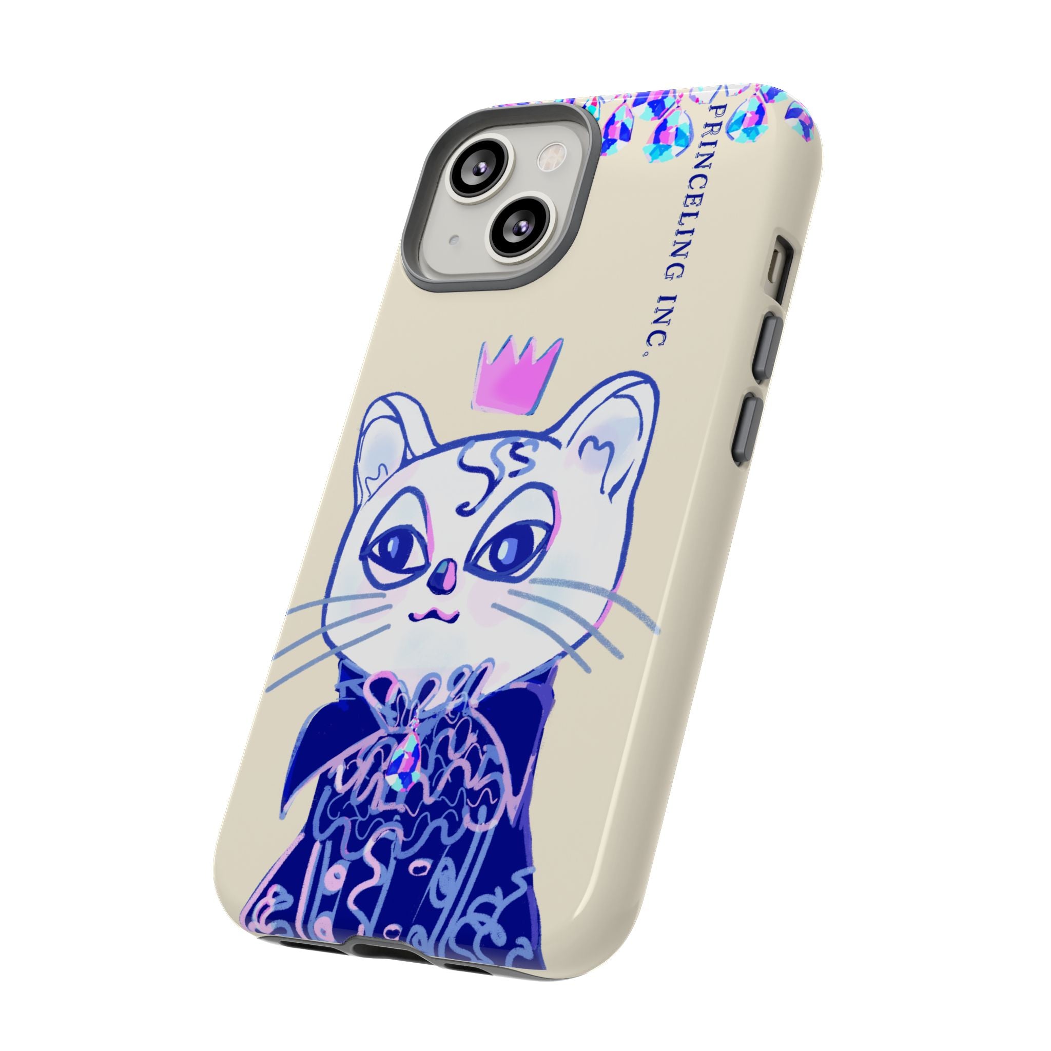 His Meowjesty iPhone Case – Soft Yellow Cat Royalty
