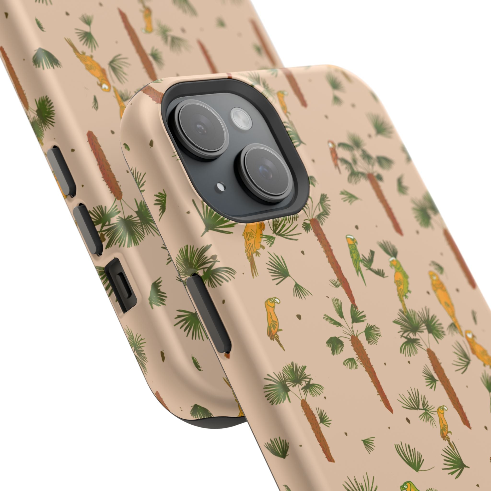 Tropical Paradise Magnetic Tough Case for iPhone Sandy Beige