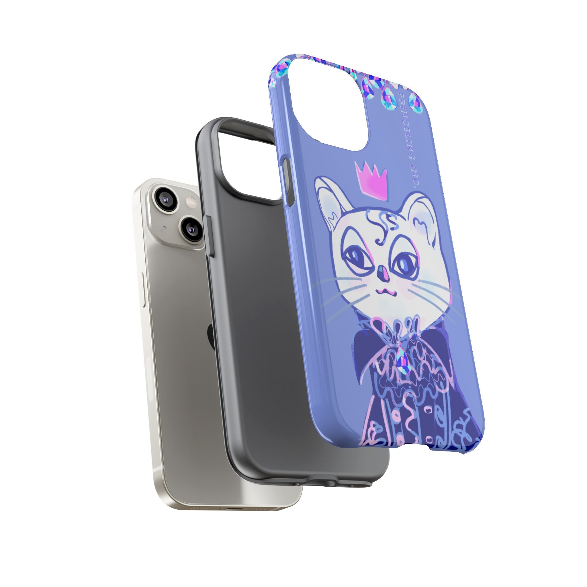 His Meowjesty iPhone Case – Purple Cat Royalty